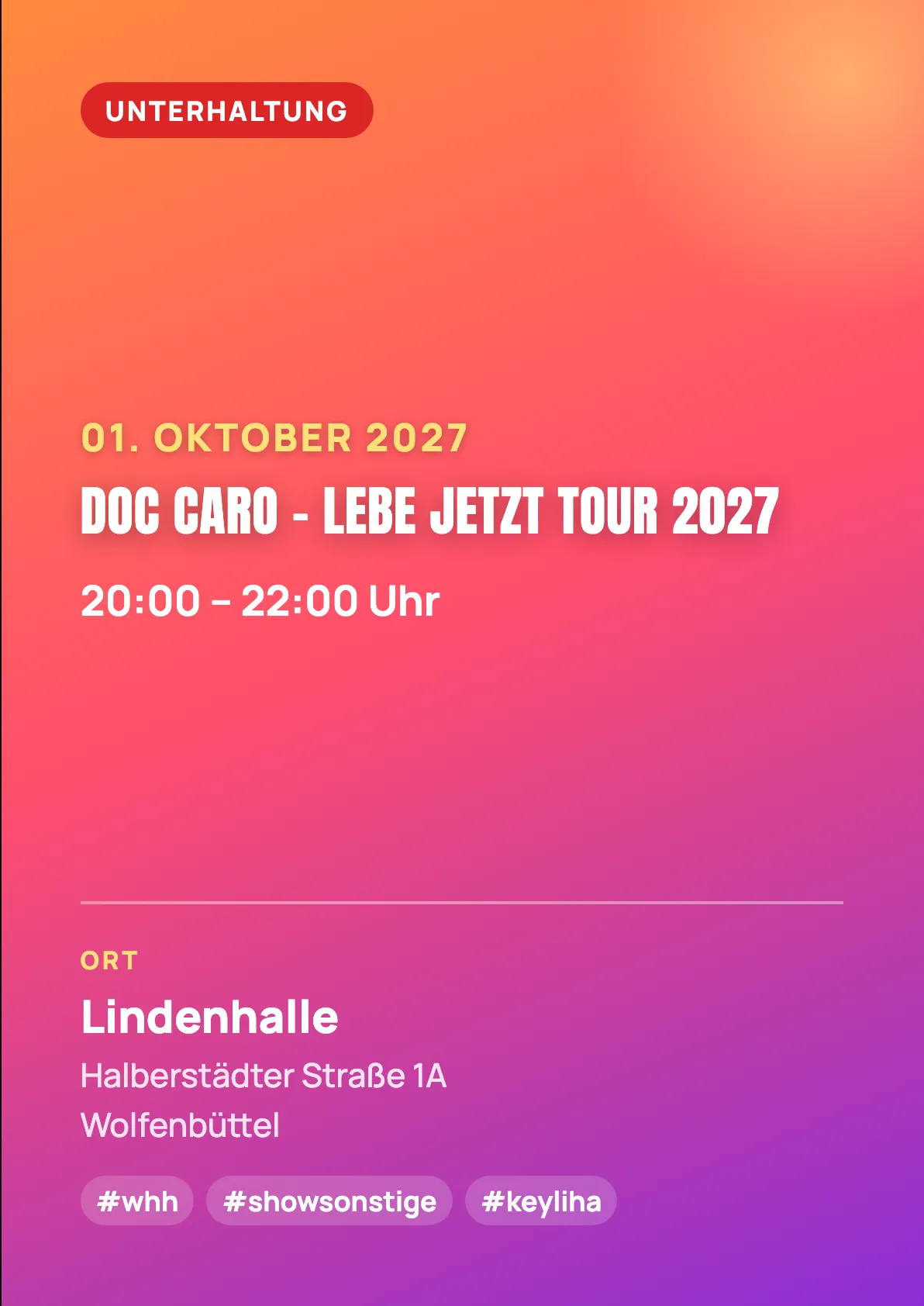 Veranstaltungsflyer