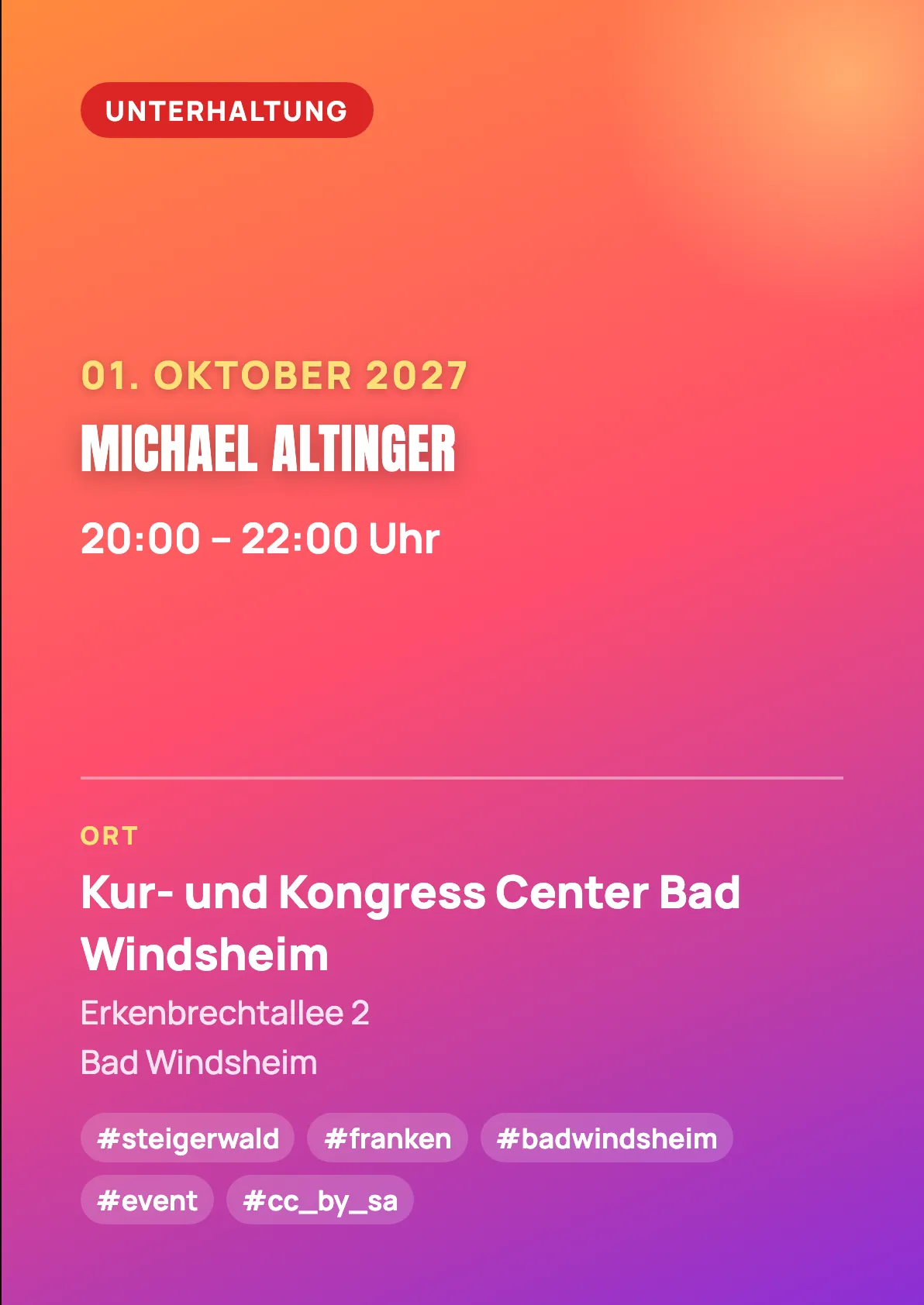 Veranstaltungsflyer