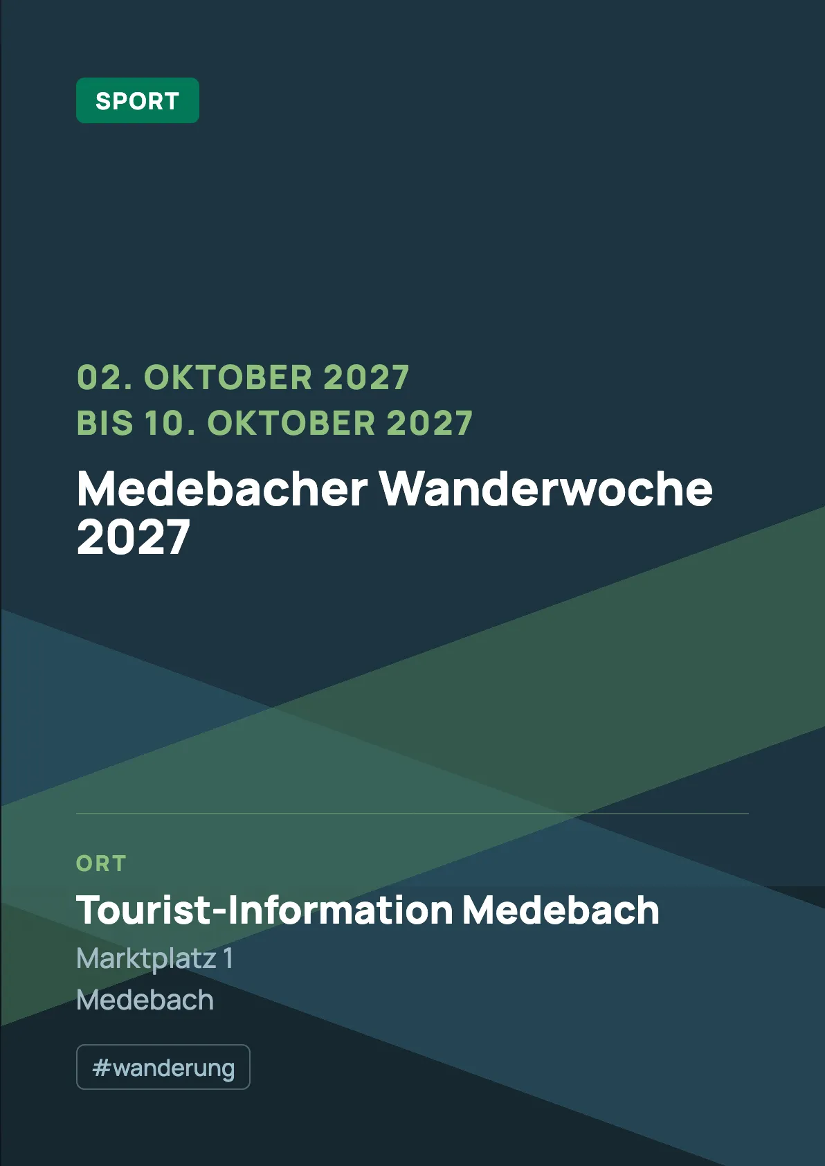 Veranstaltungsflyer