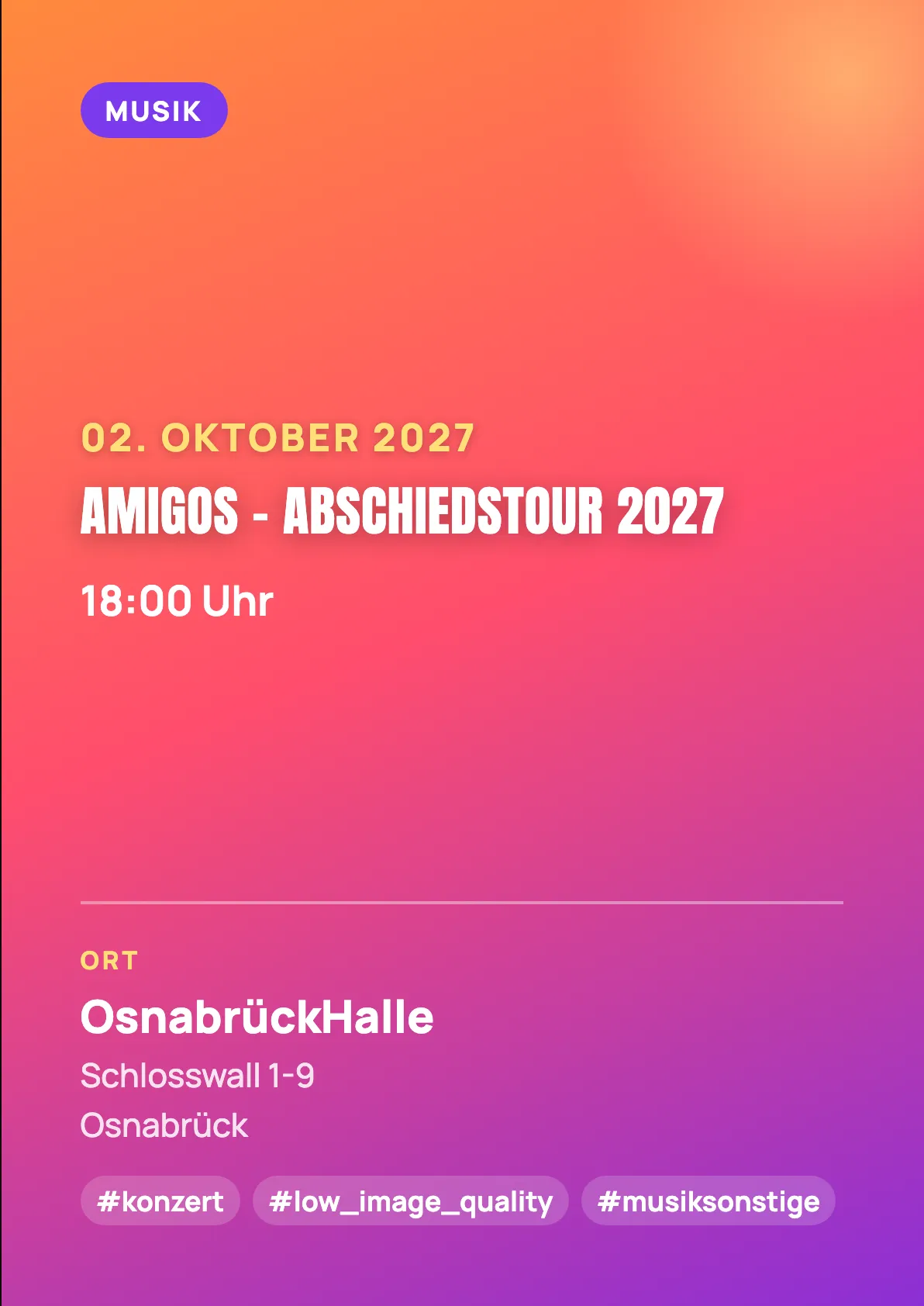 Veranstaltungsflyer