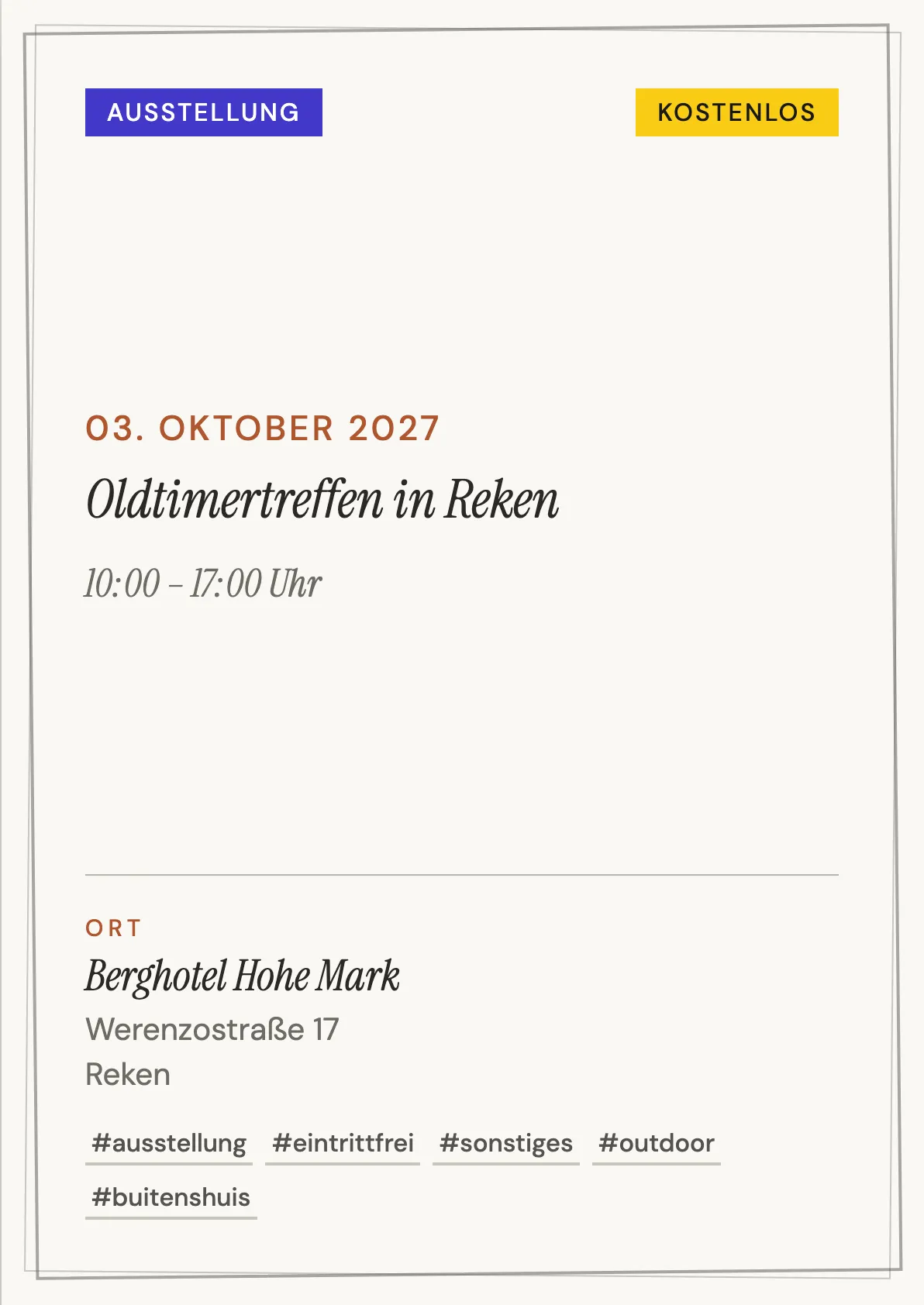 Veranstaltungsflyer