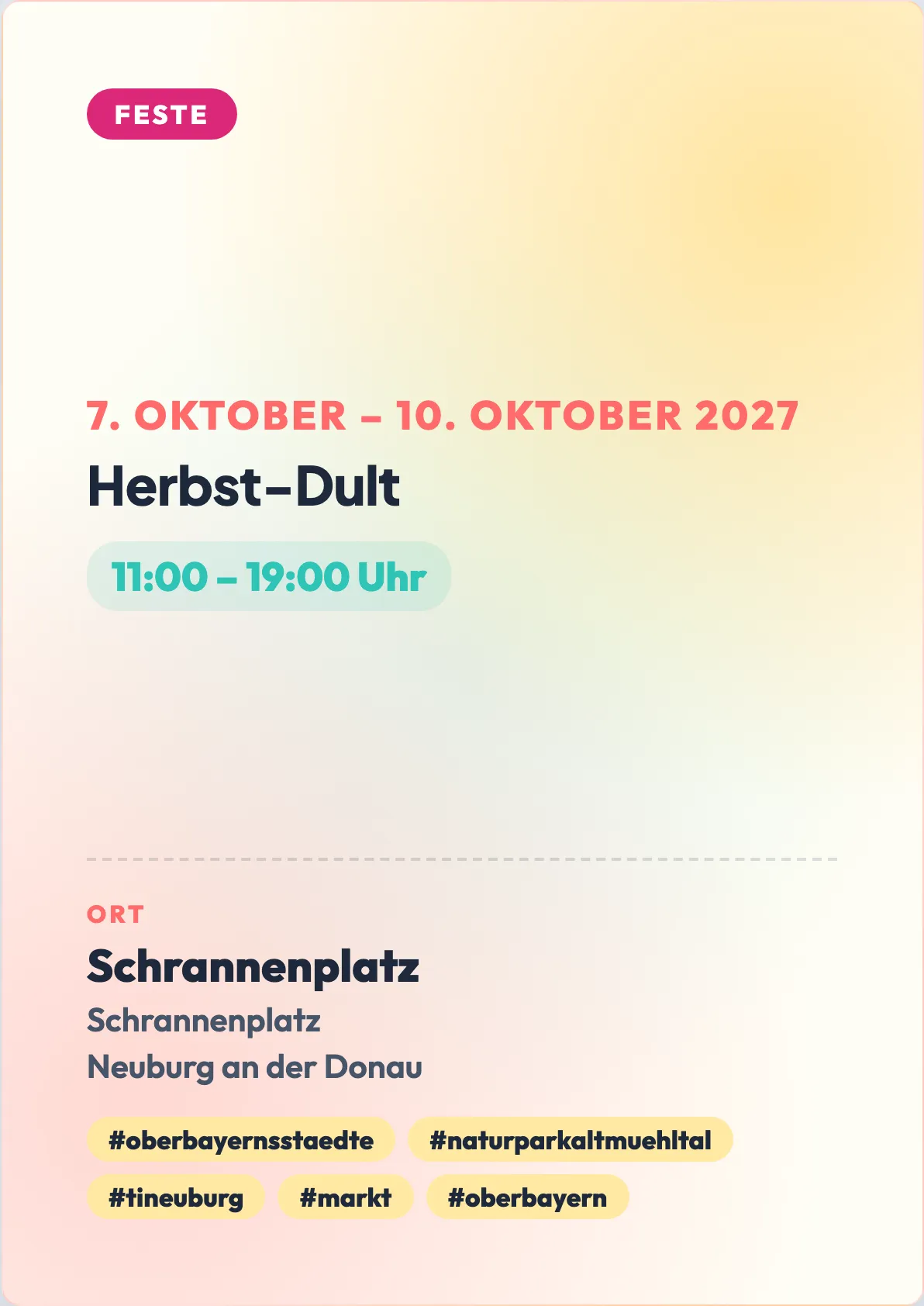 Veranstaltungsflyer