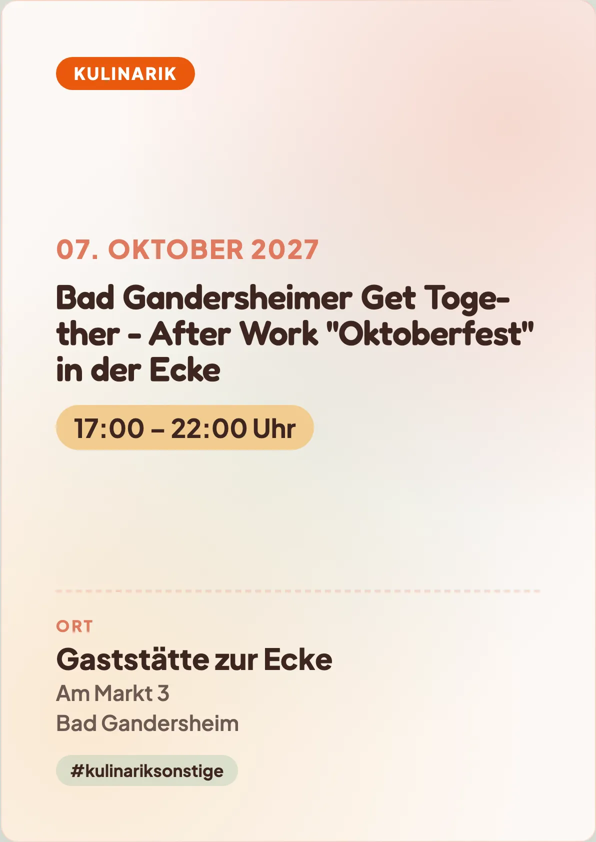 Veranstaltungsflyer
