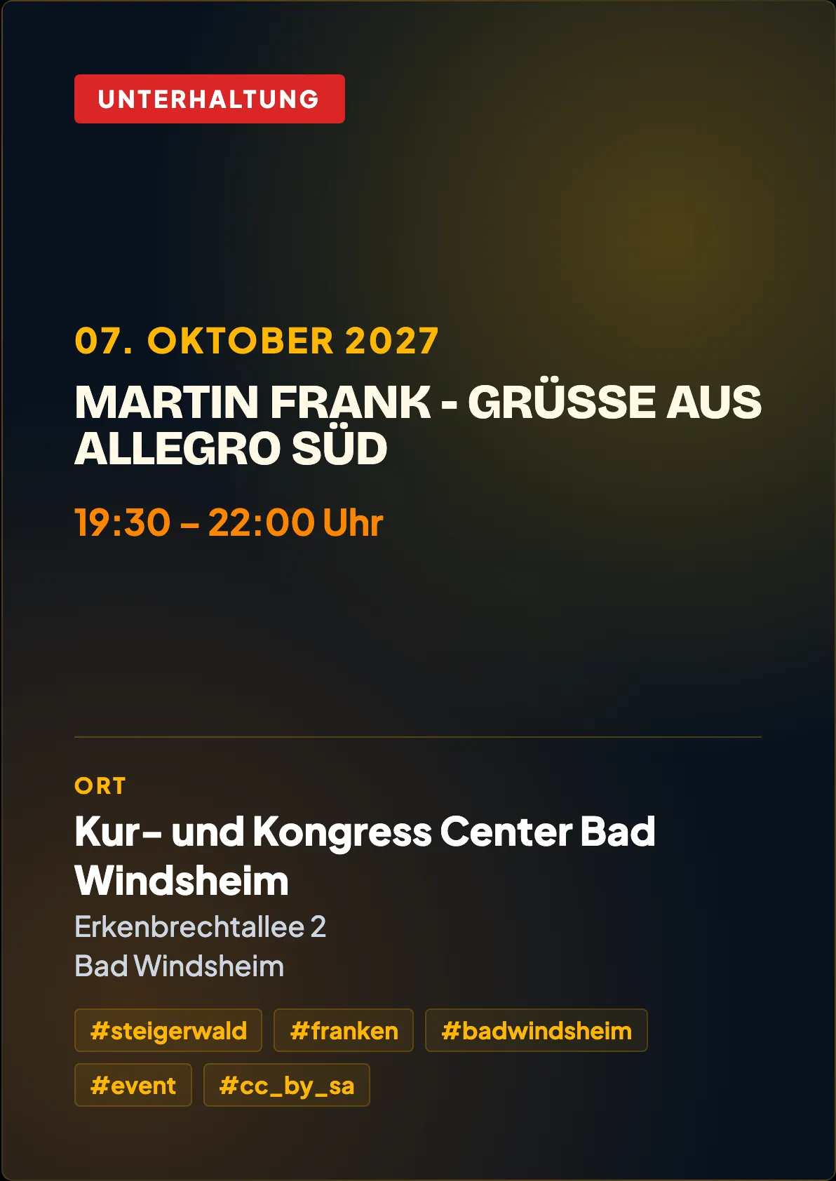 Veranstaltungsflyer
