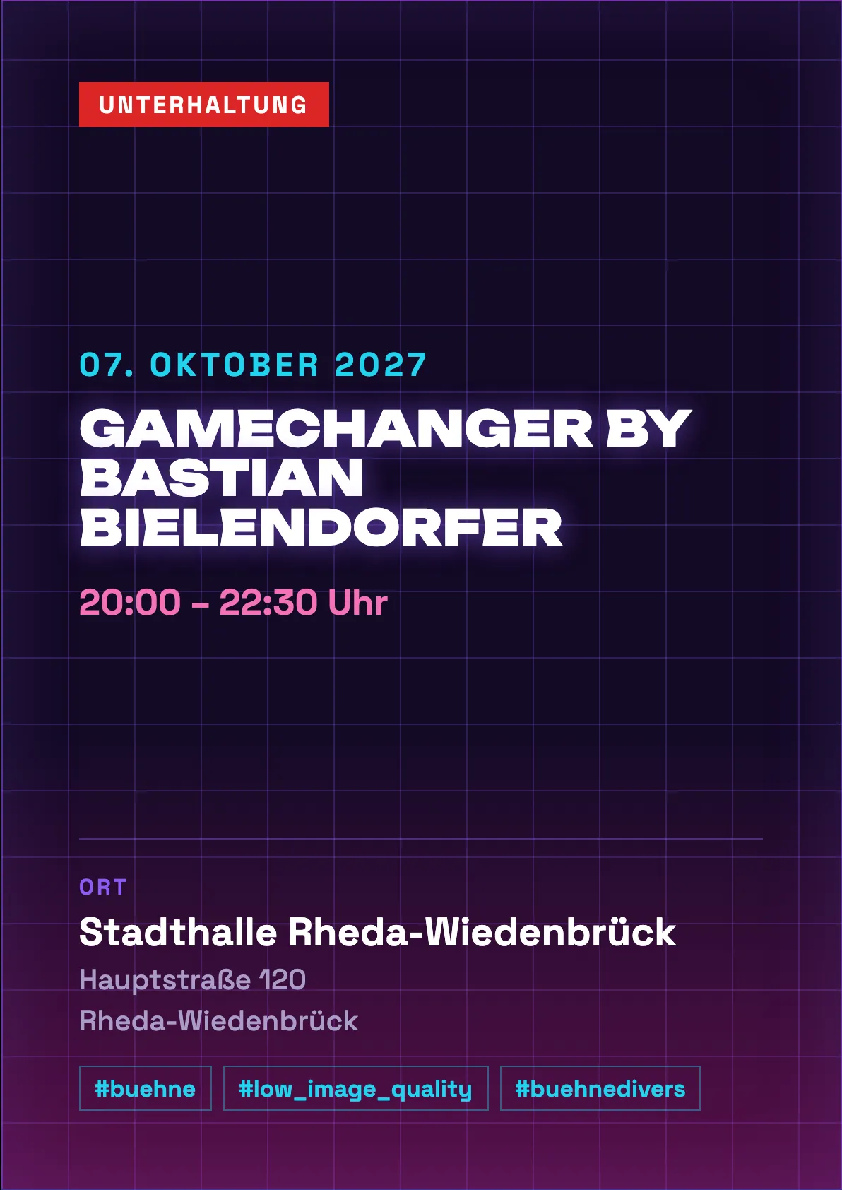 Veranstaltungsflyer