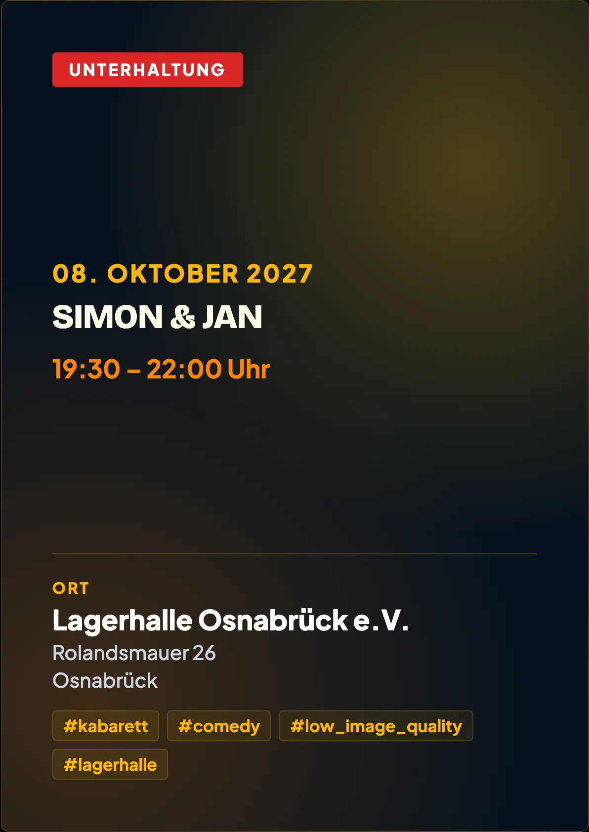 Veranstaltungsflyer
