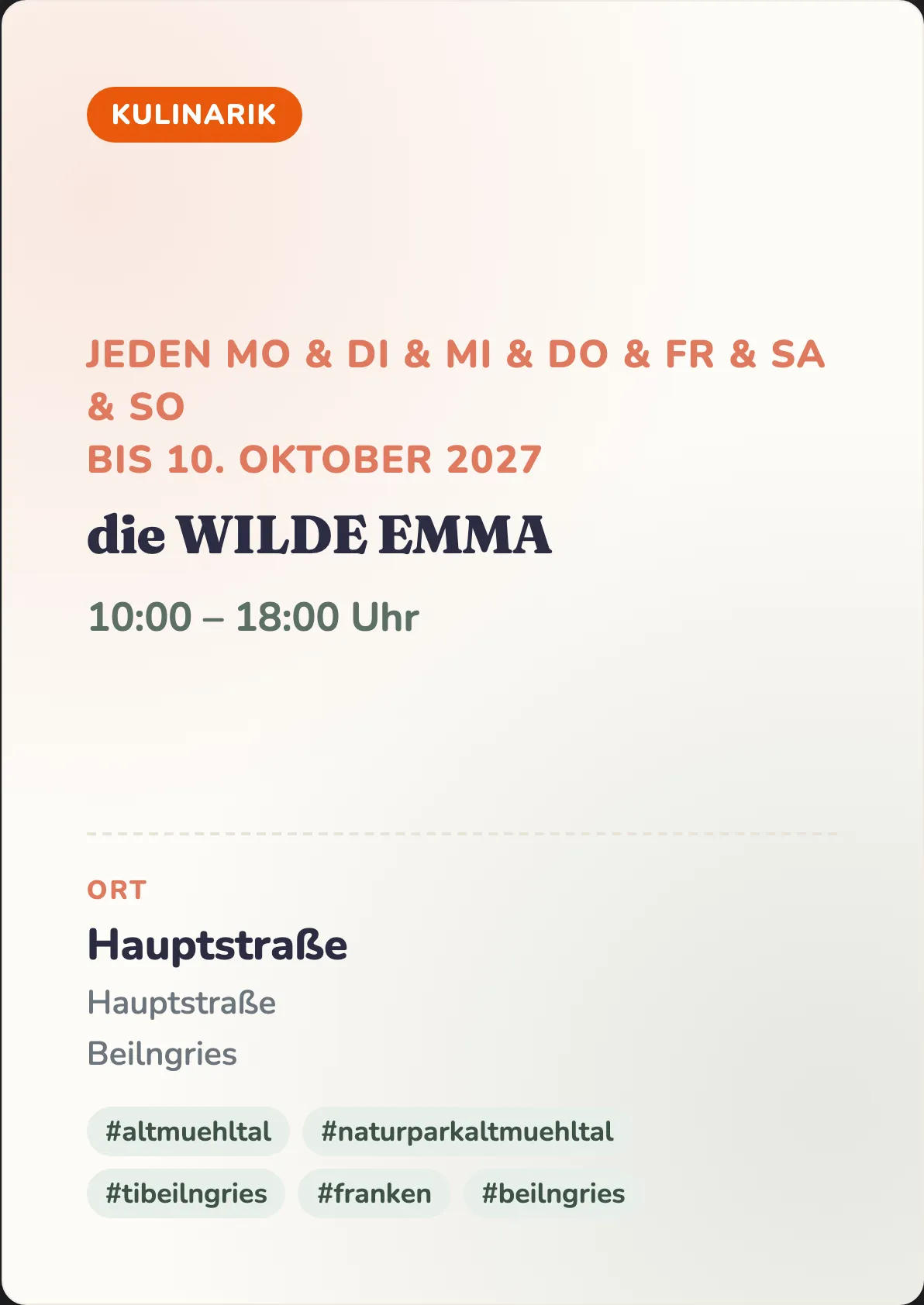 Veranstaltungsflyer