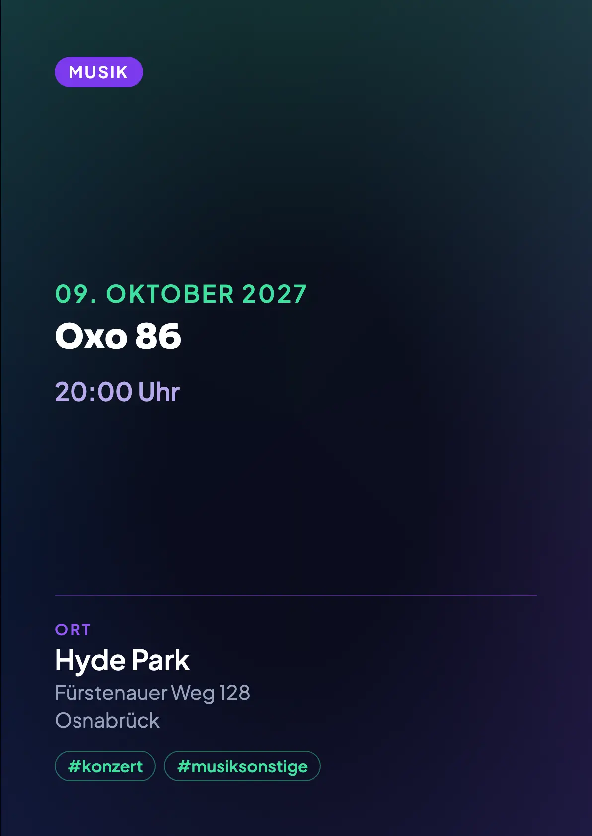 Veranstaltungsflyer