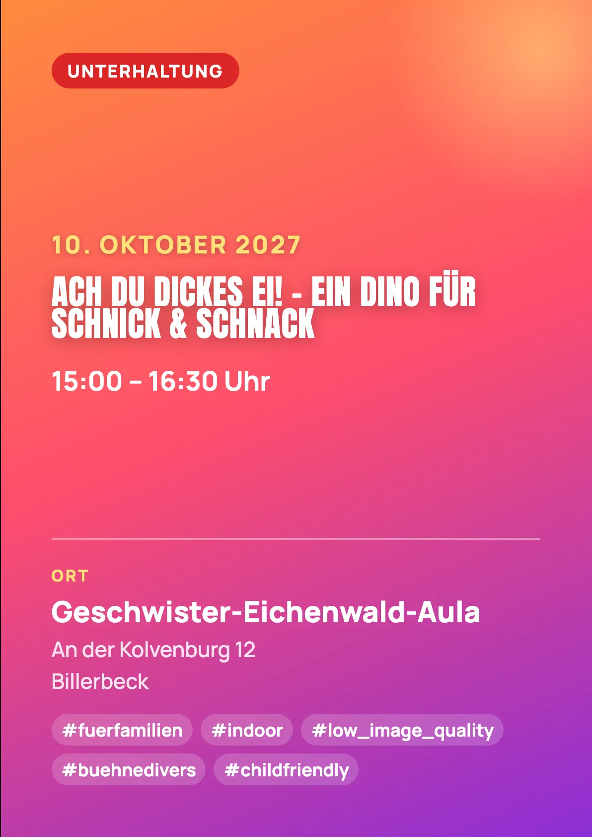 Veranstaltungsflyer