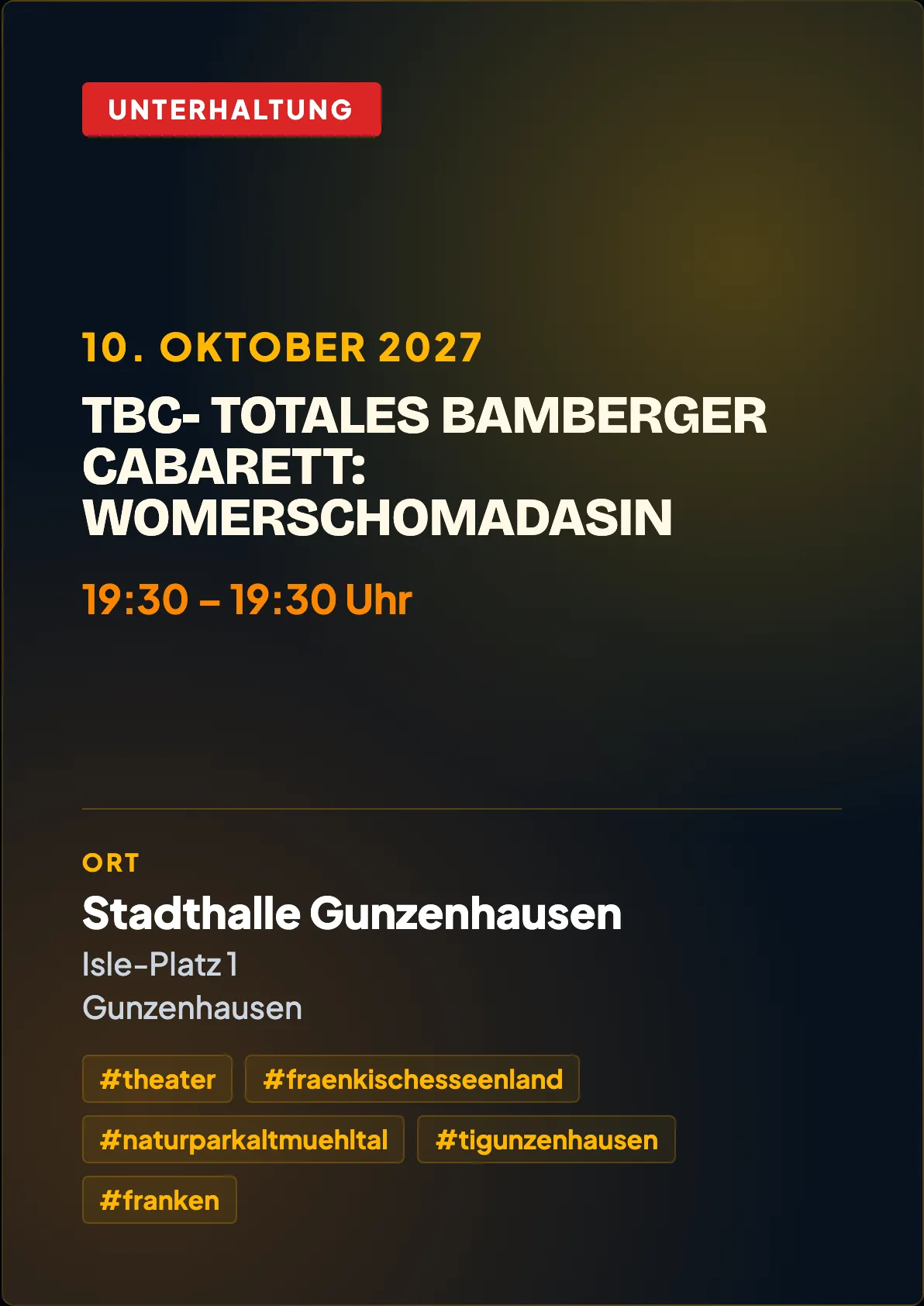 Veranstaltungsflyer