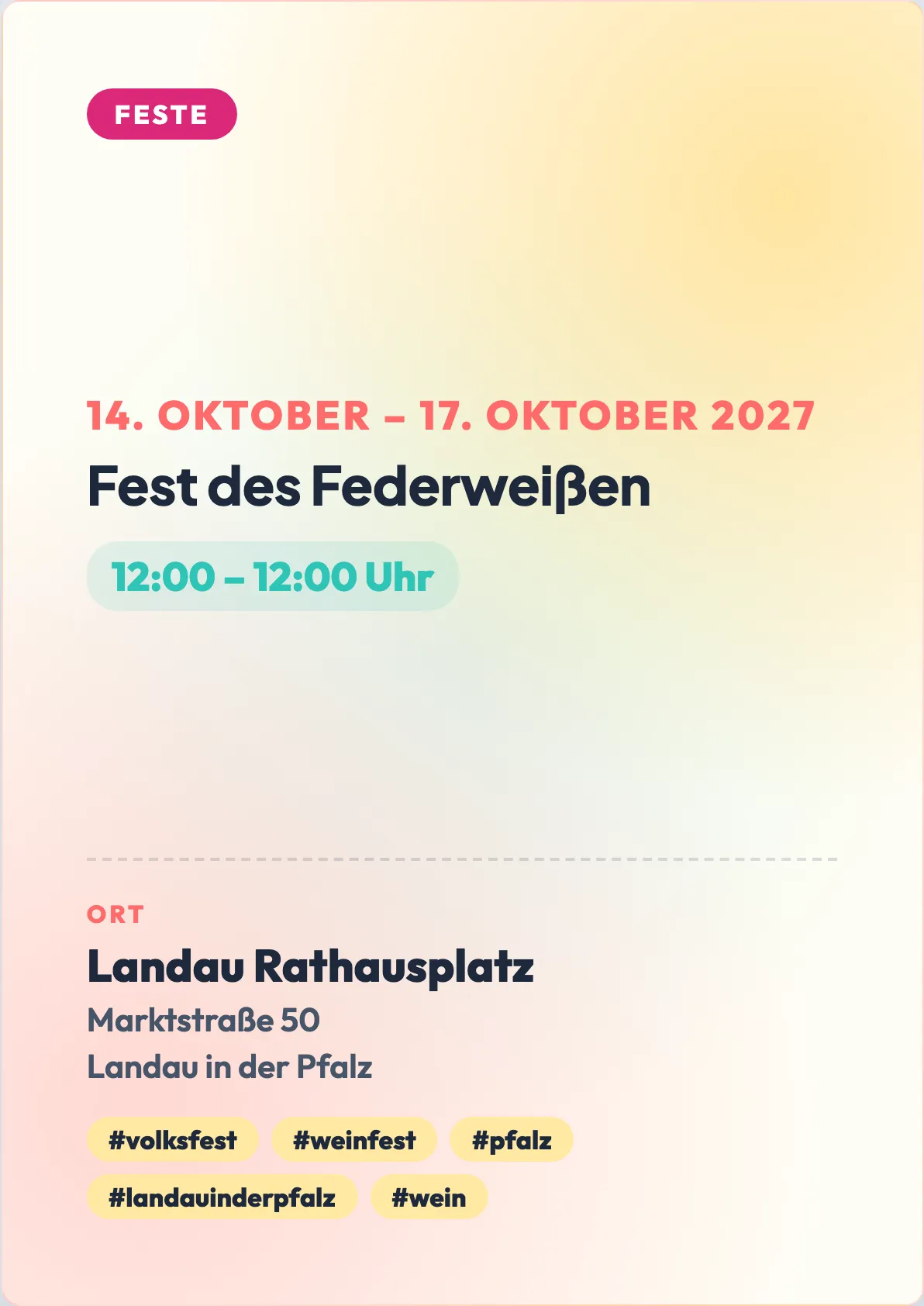 Veranstaltungsflyer