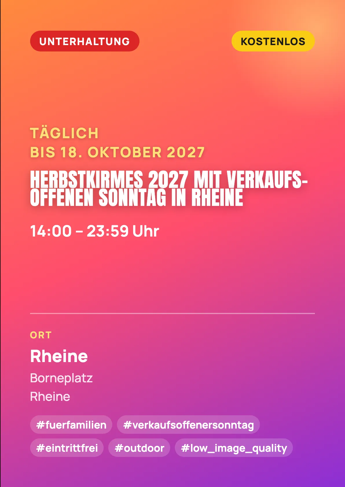 Veranstaltungsflyer