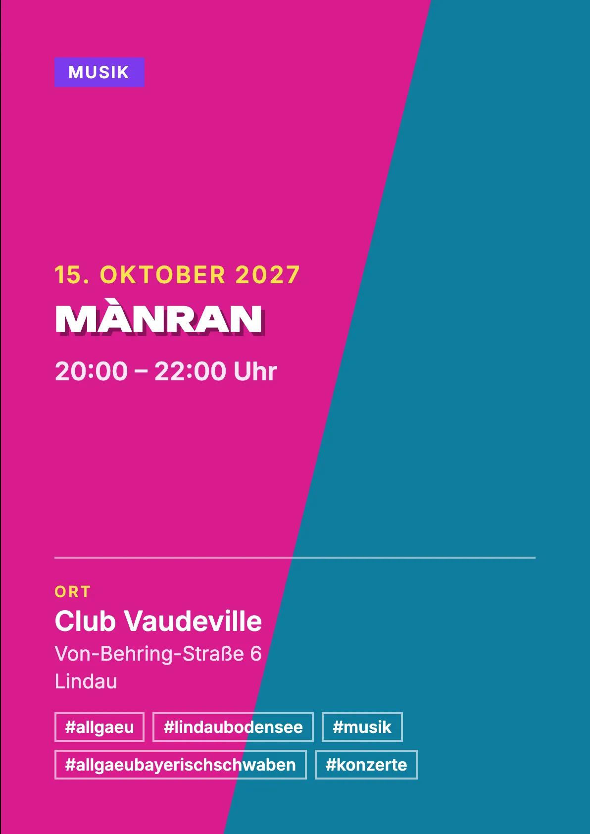 Veranstaltungsflyer