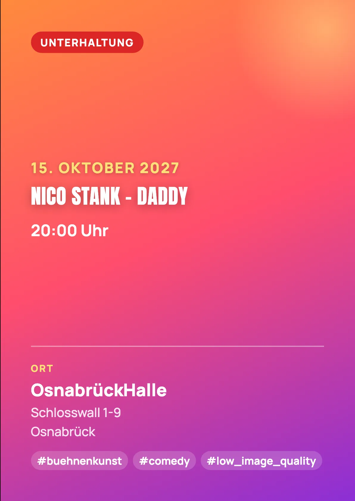 Veranstaltungsflyer