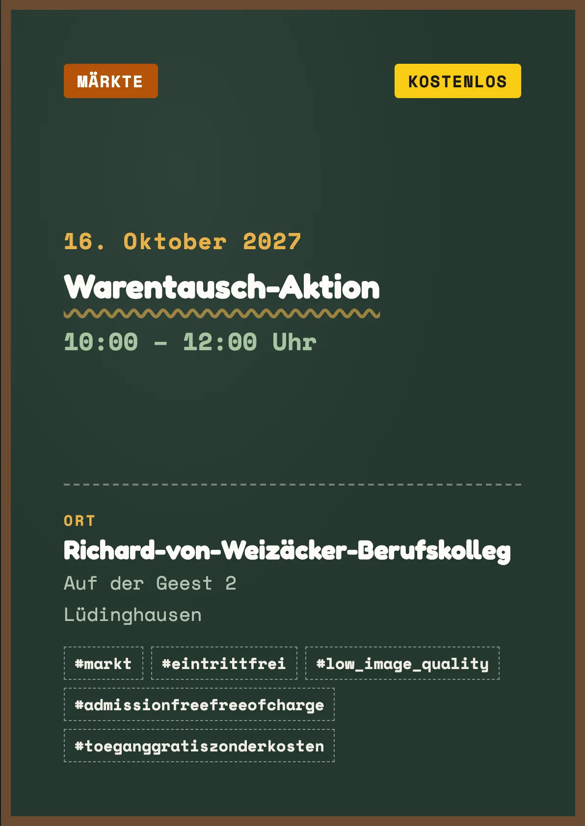 Veranstaltungsflyer