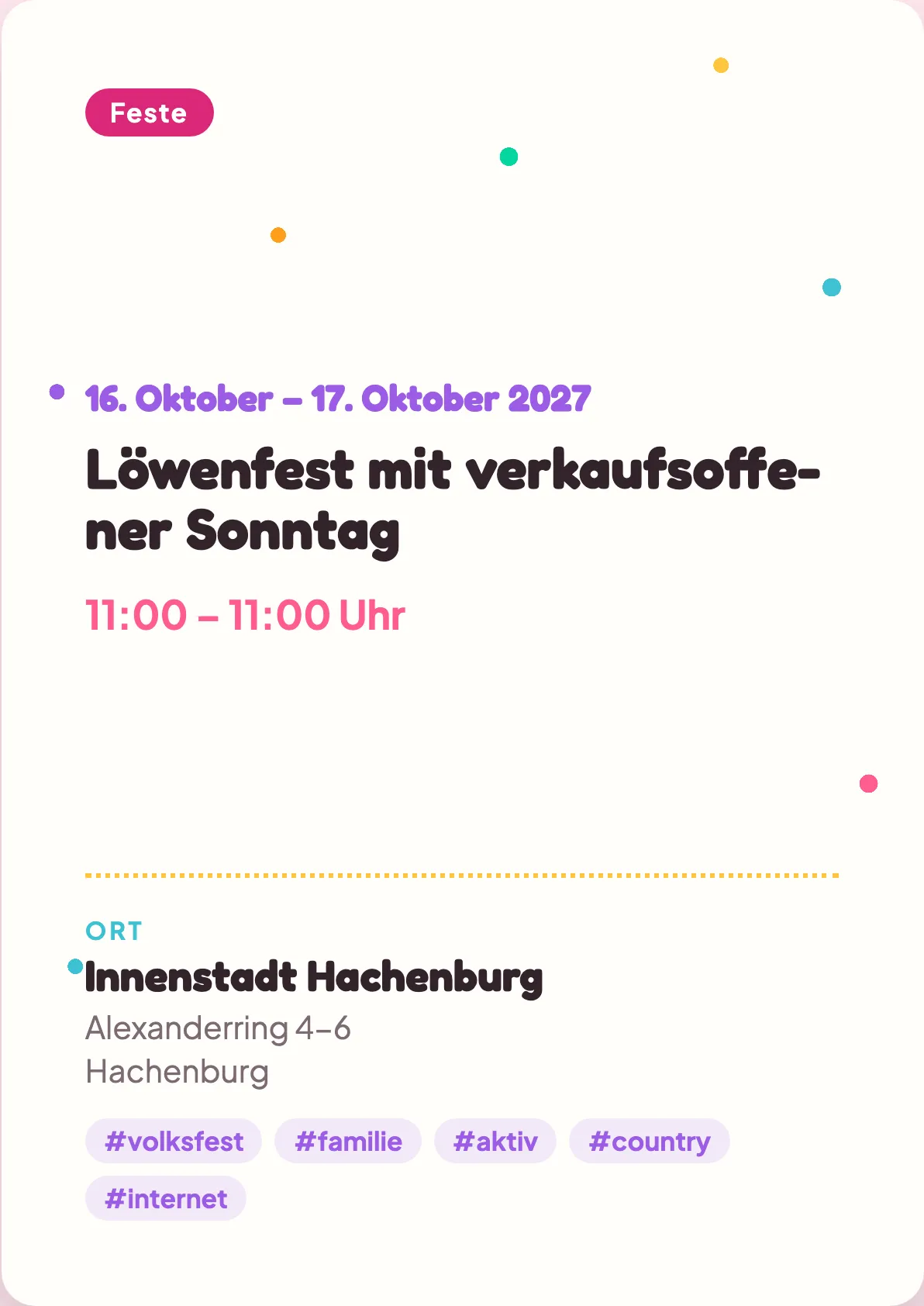 Veranstaltungsflyer