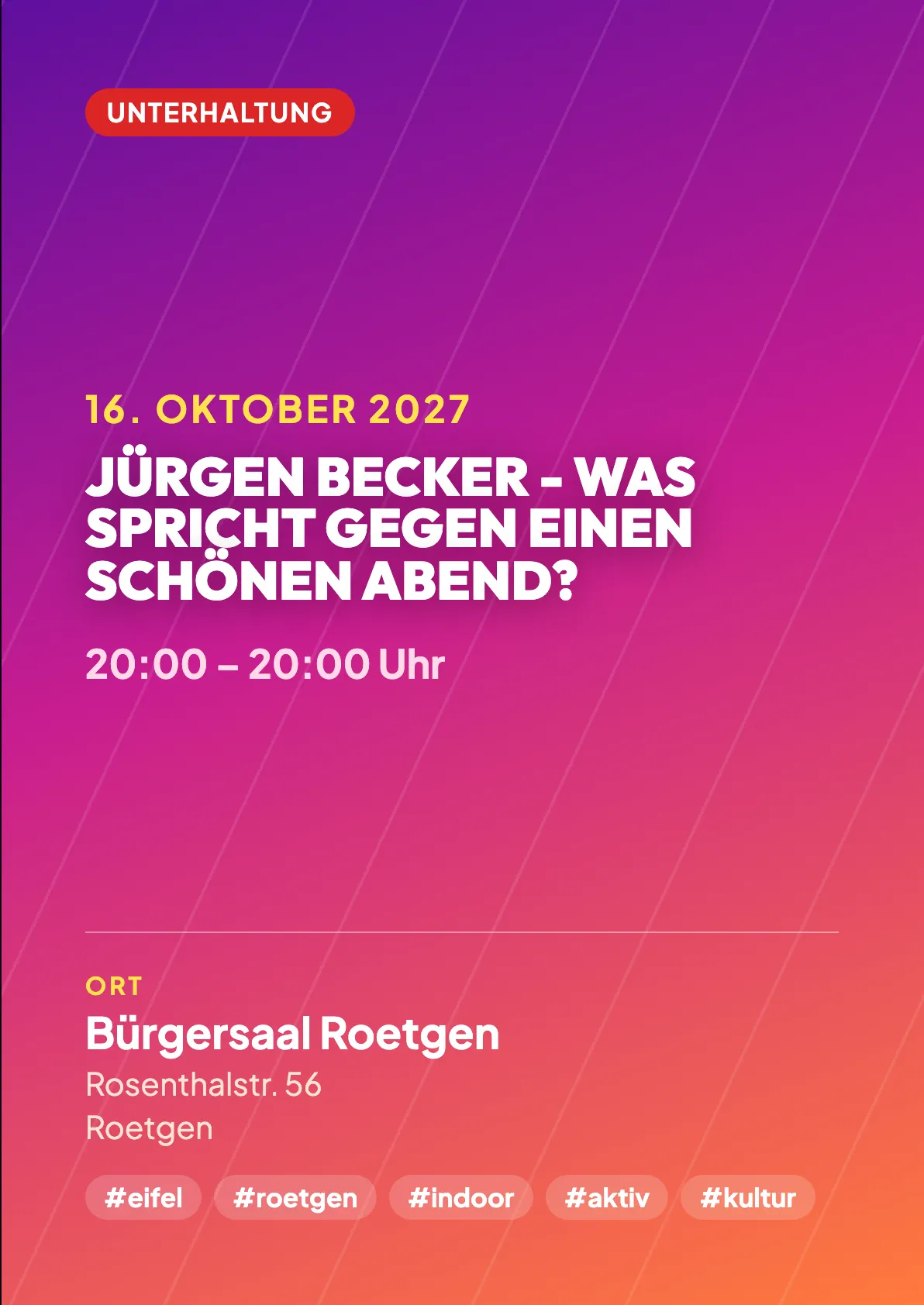 Veranstaltungsflyer