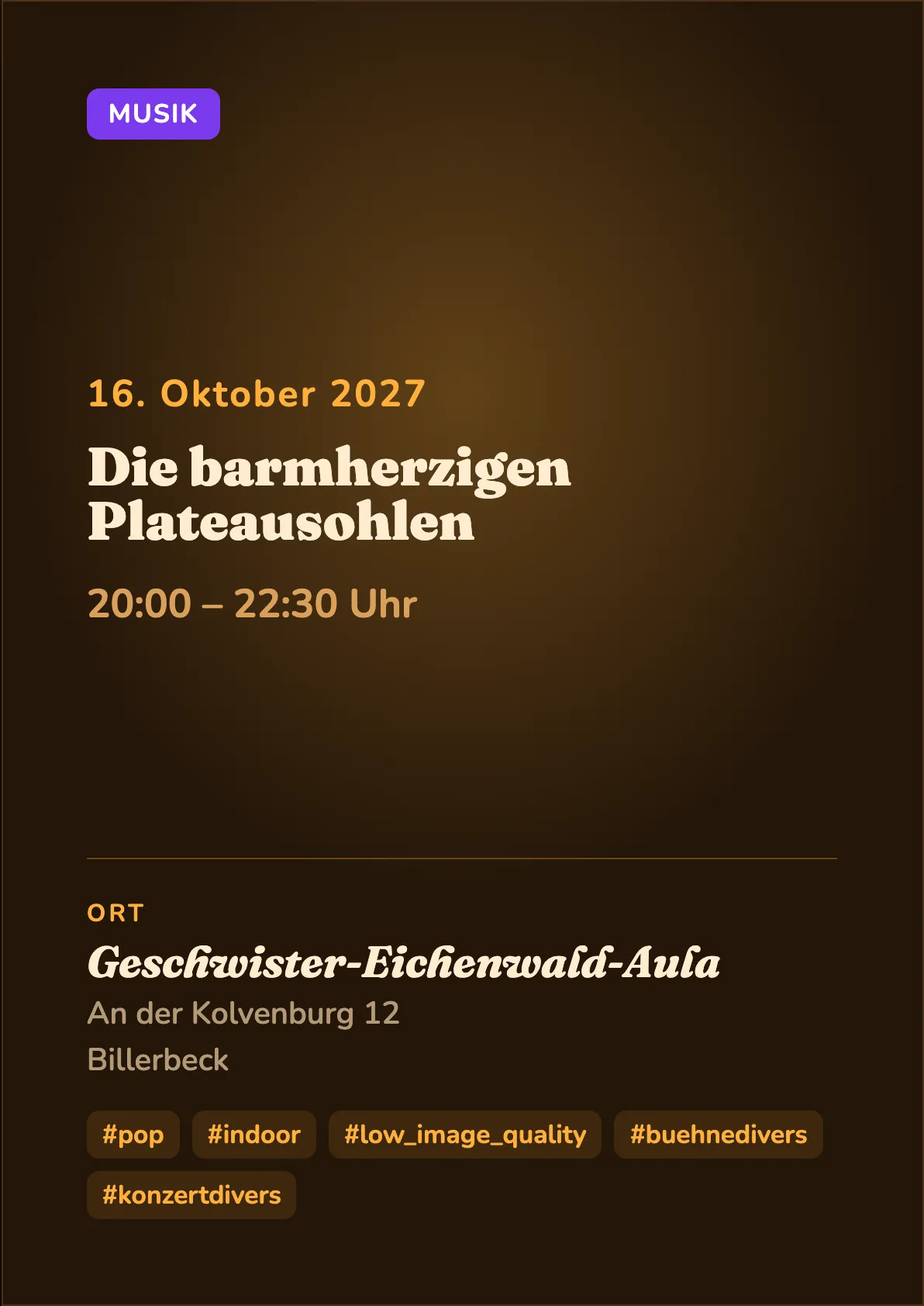 Veranstaltungsflyer