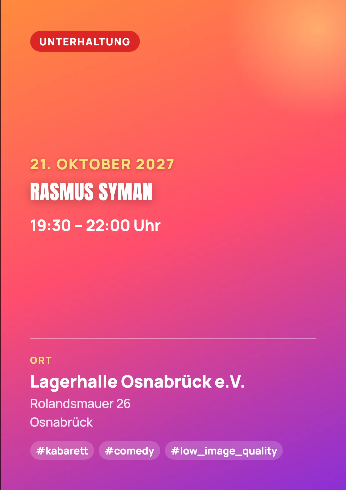 Veranstaltungsflyer
