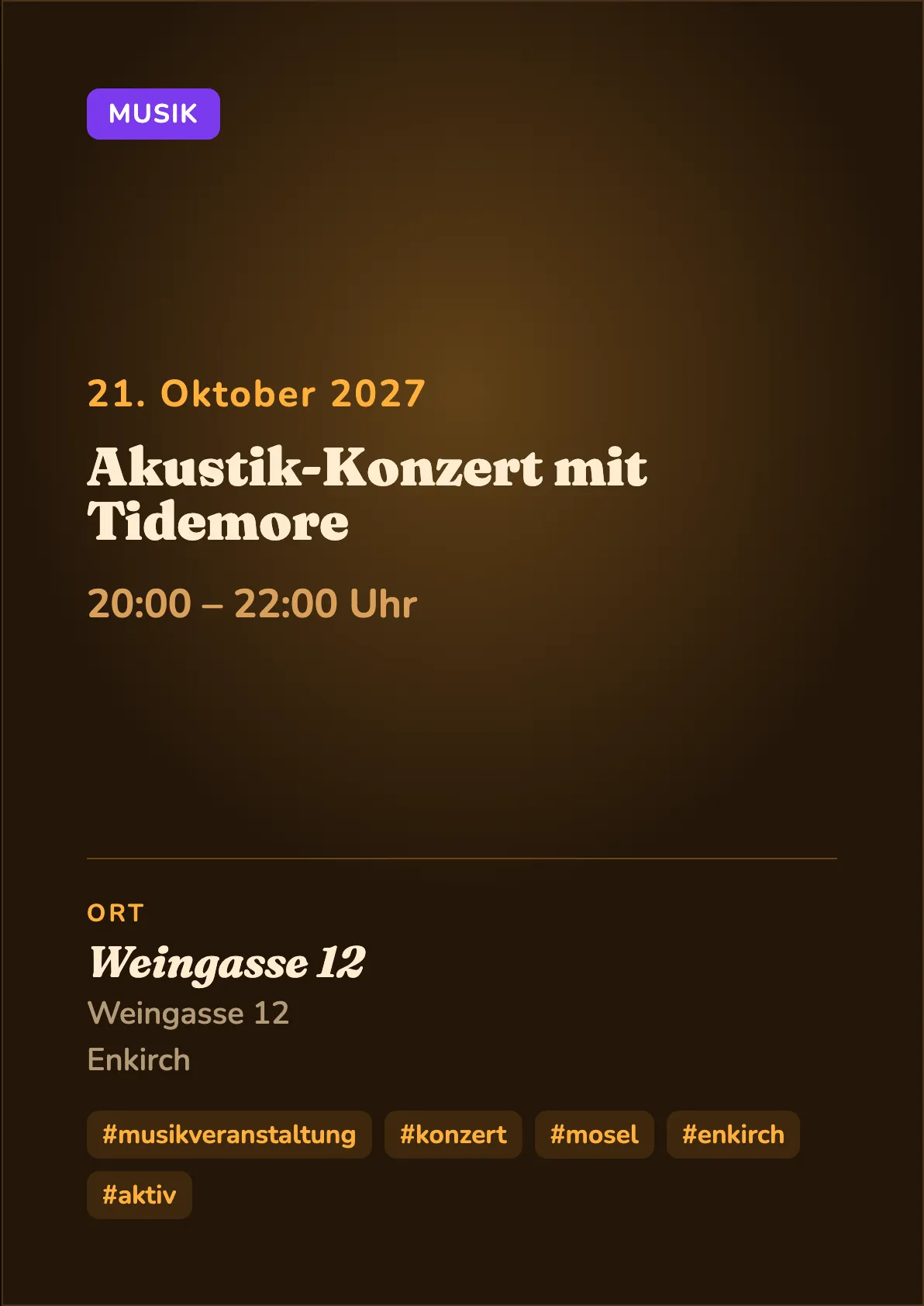 Veranstaltungsflyer