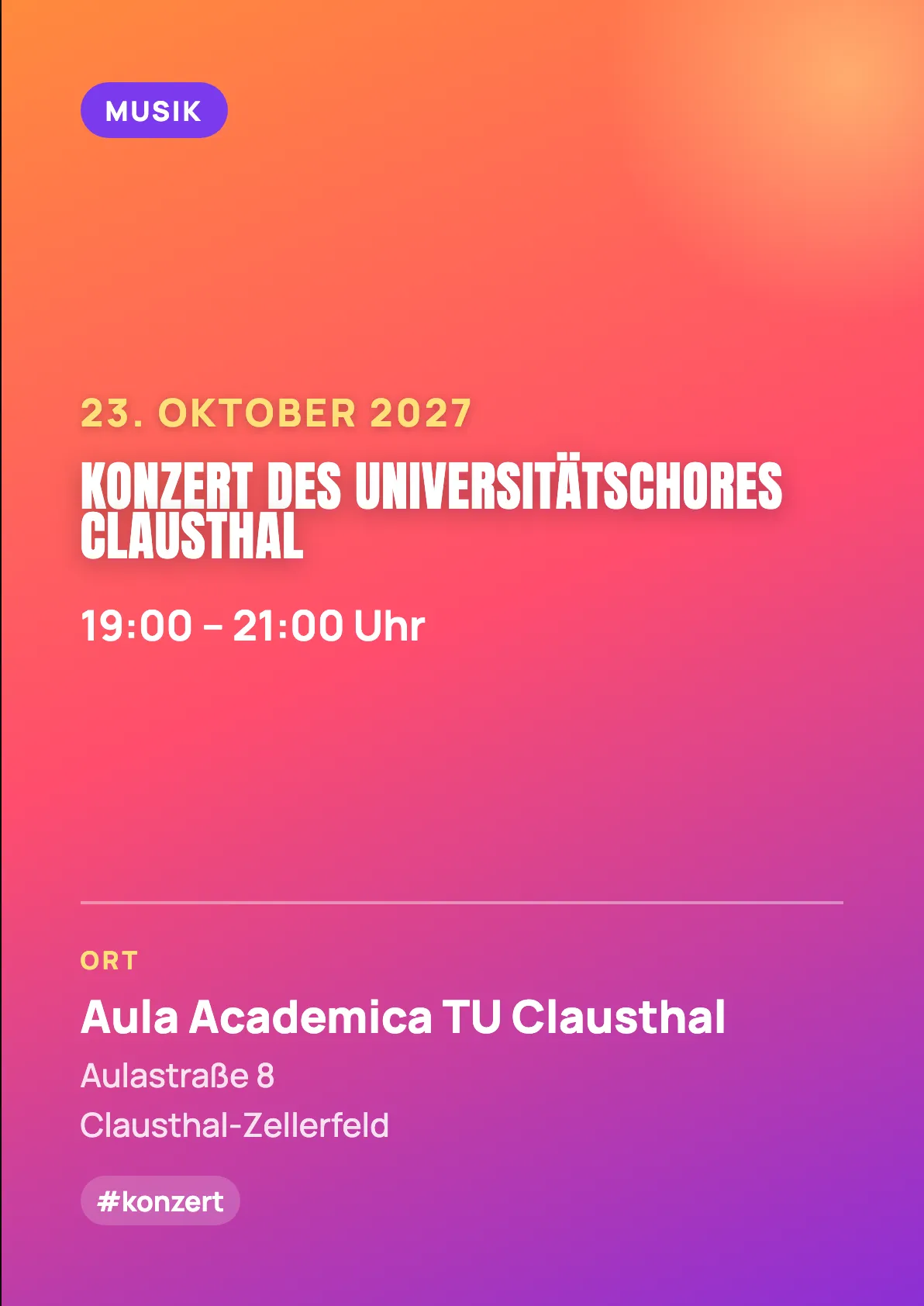 Veranstaltungsflyer