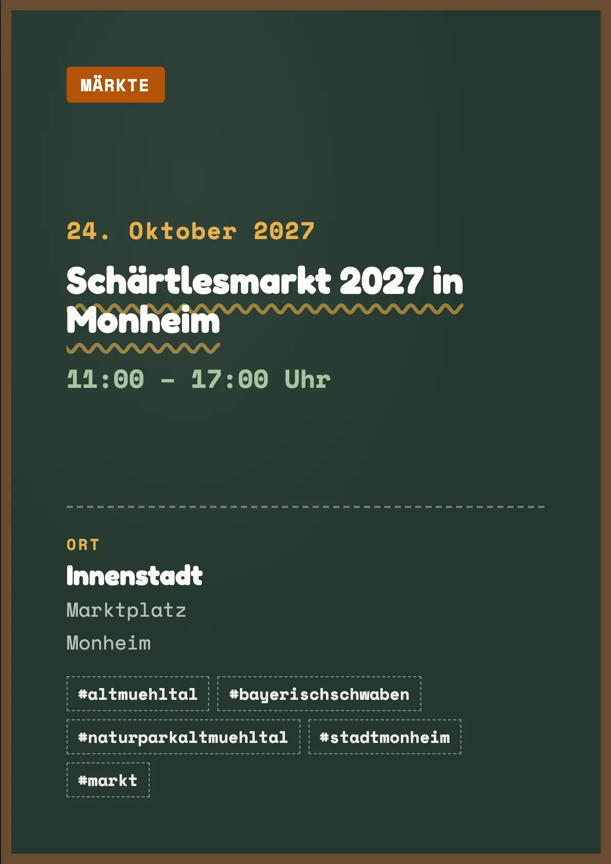 Veranstaltungsflyer
