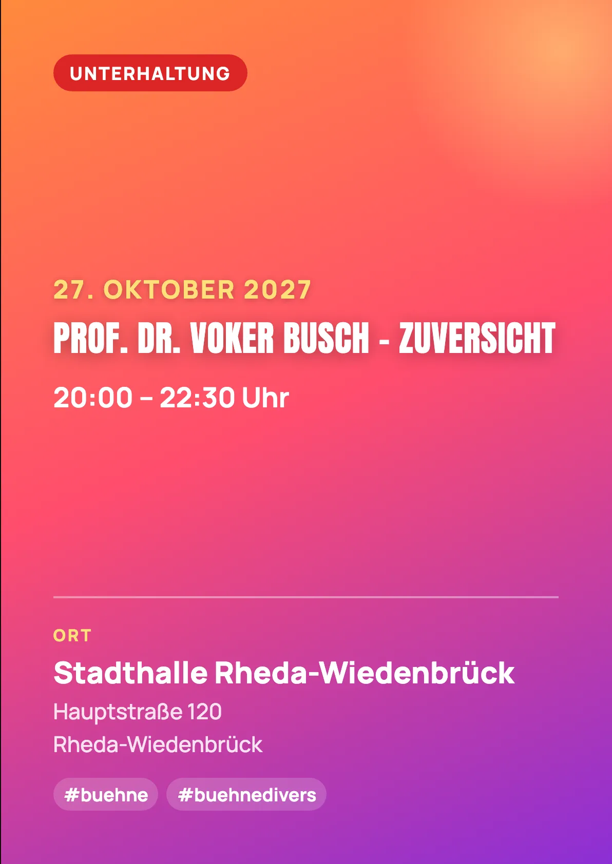 Veranstaltungsflyer