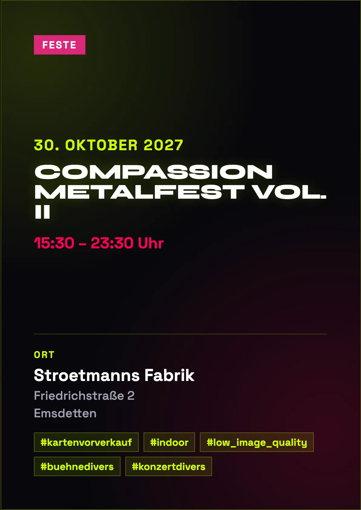 Veranstaltungsflyer