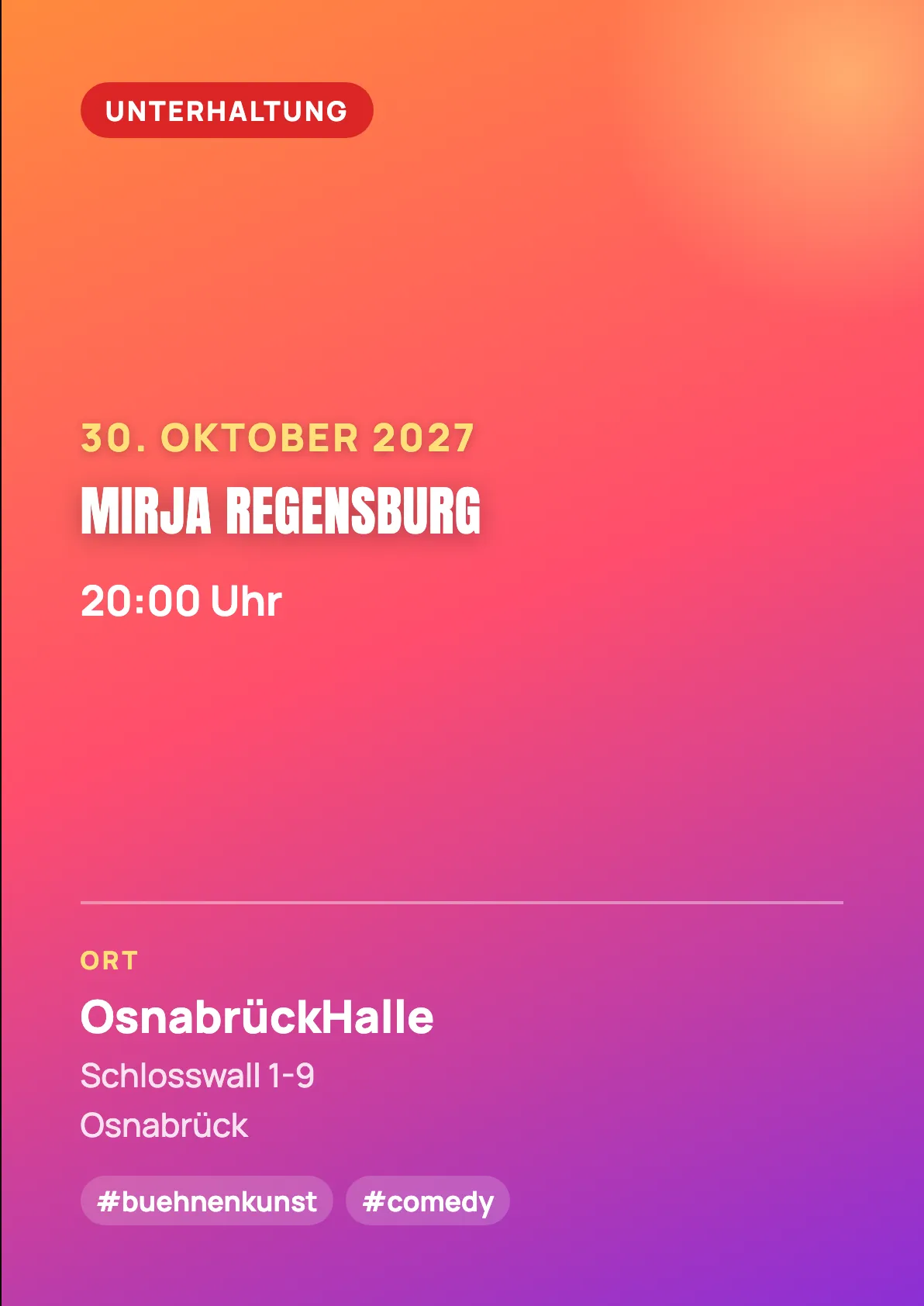 Veranstaltungsflyer