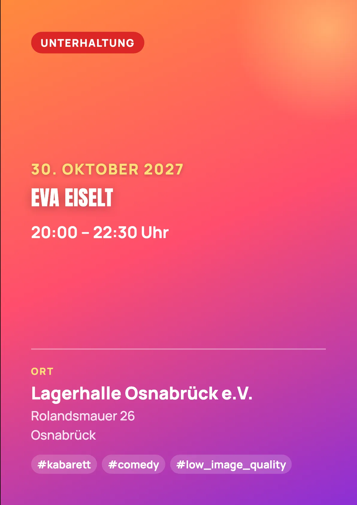 Veranstaltungsflyer