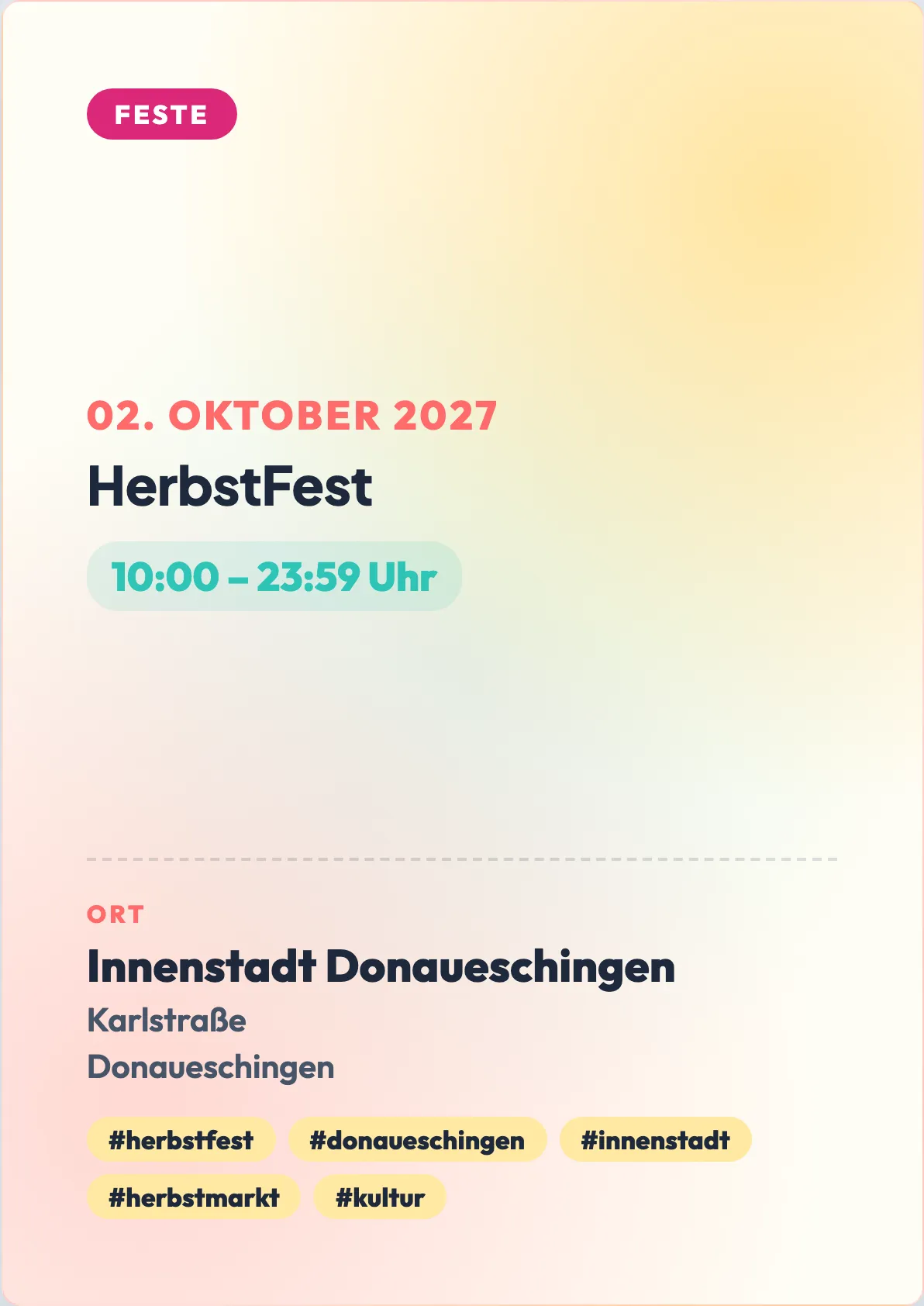 Veranstaltungsflyer