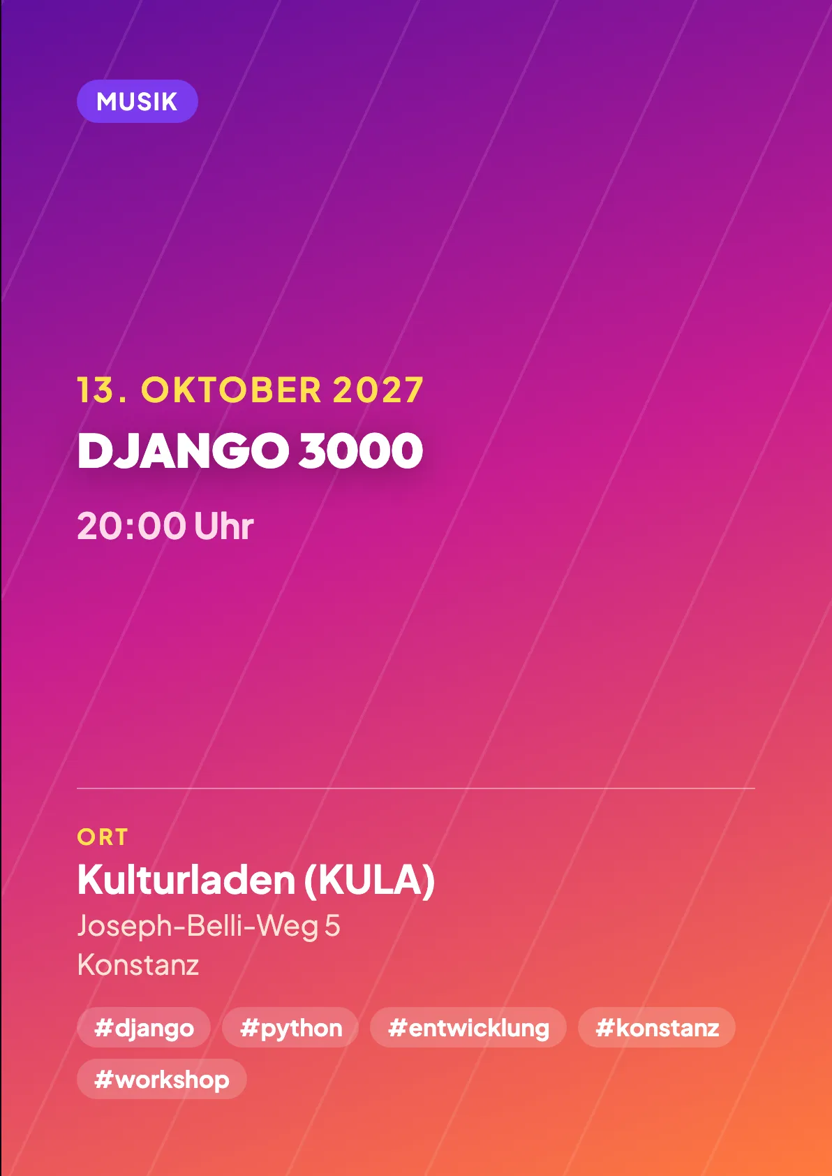 Veranstaltungsflyer