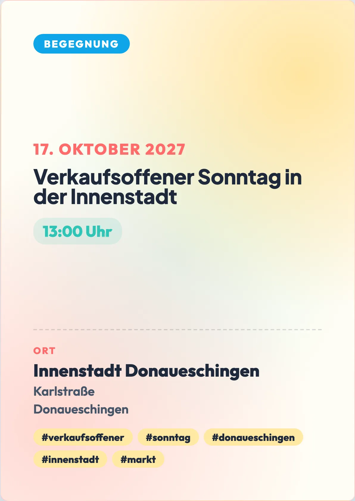 Veranstaltungsflyer