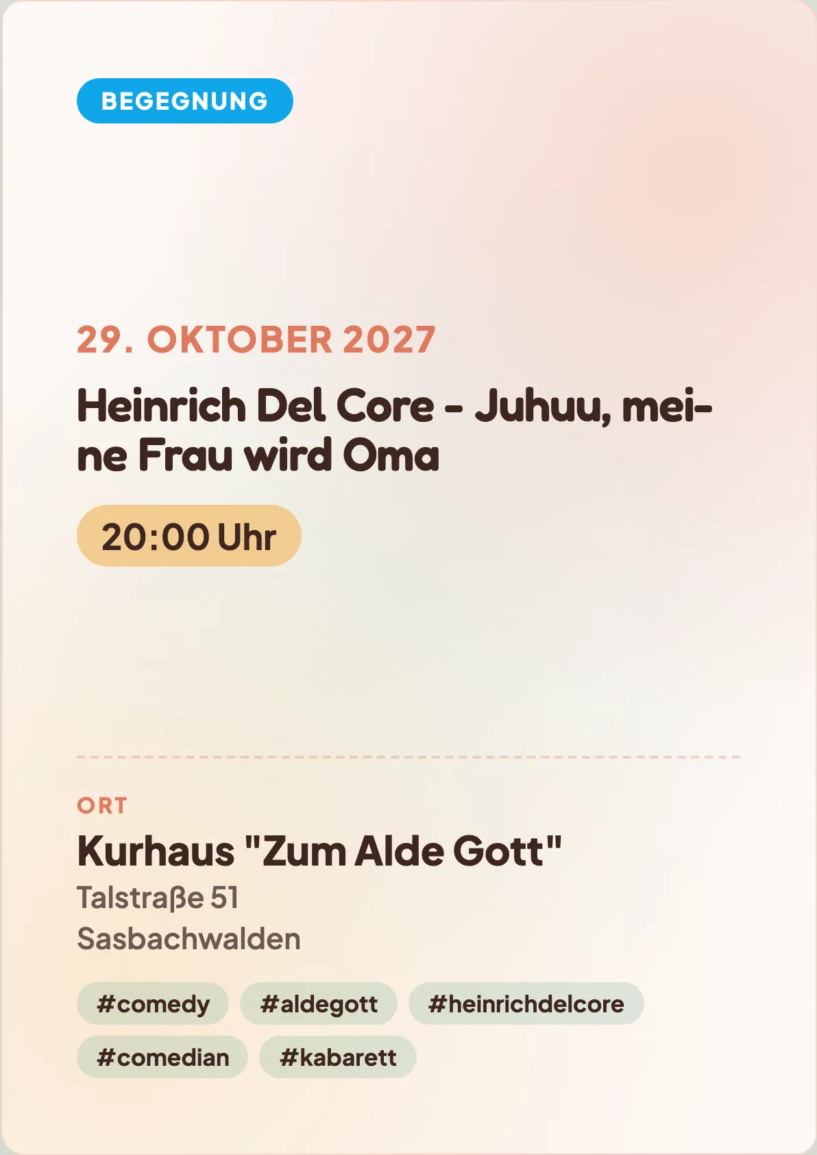 Veranstaltungsflyer