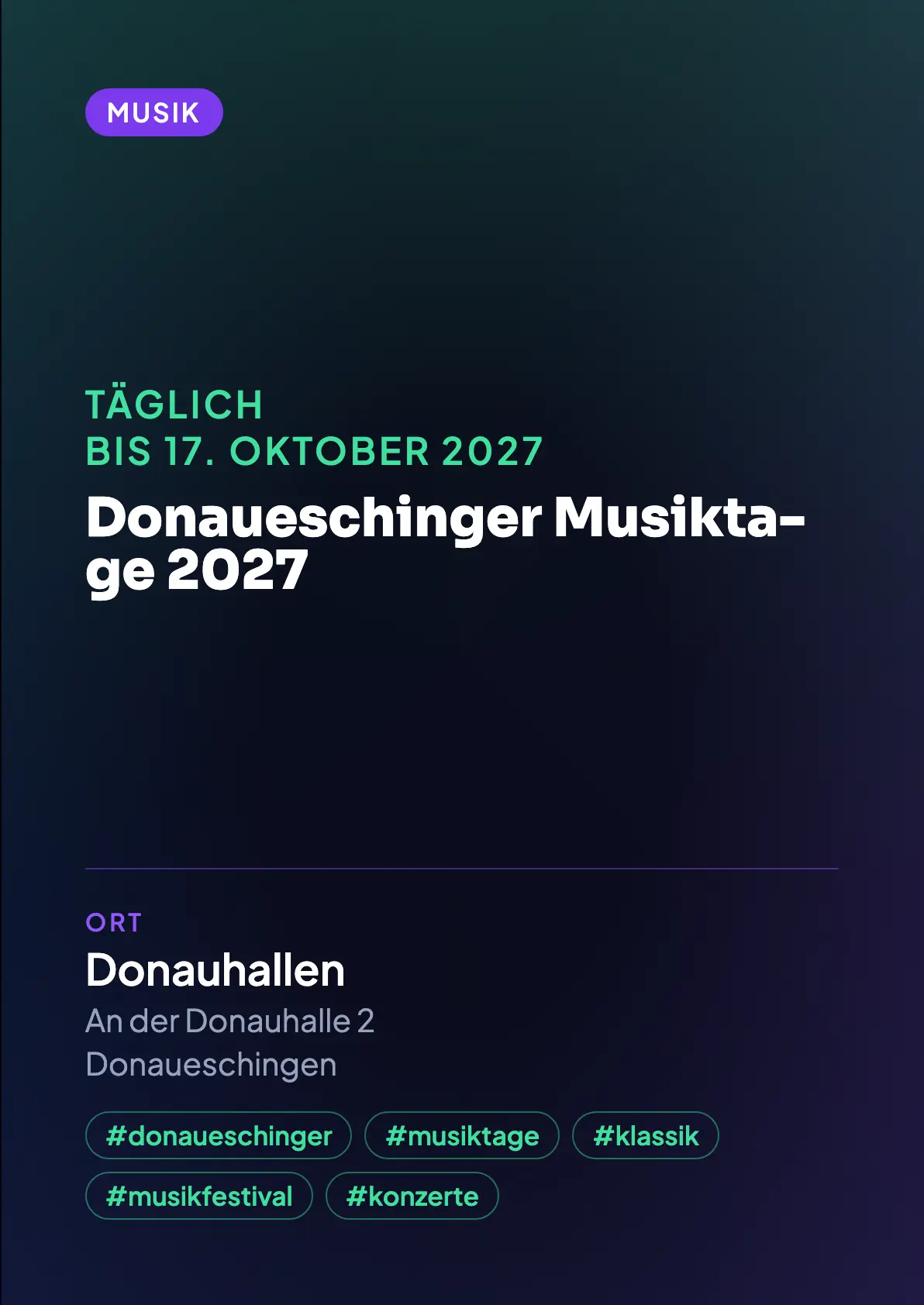 Veranstaltungsflyer
