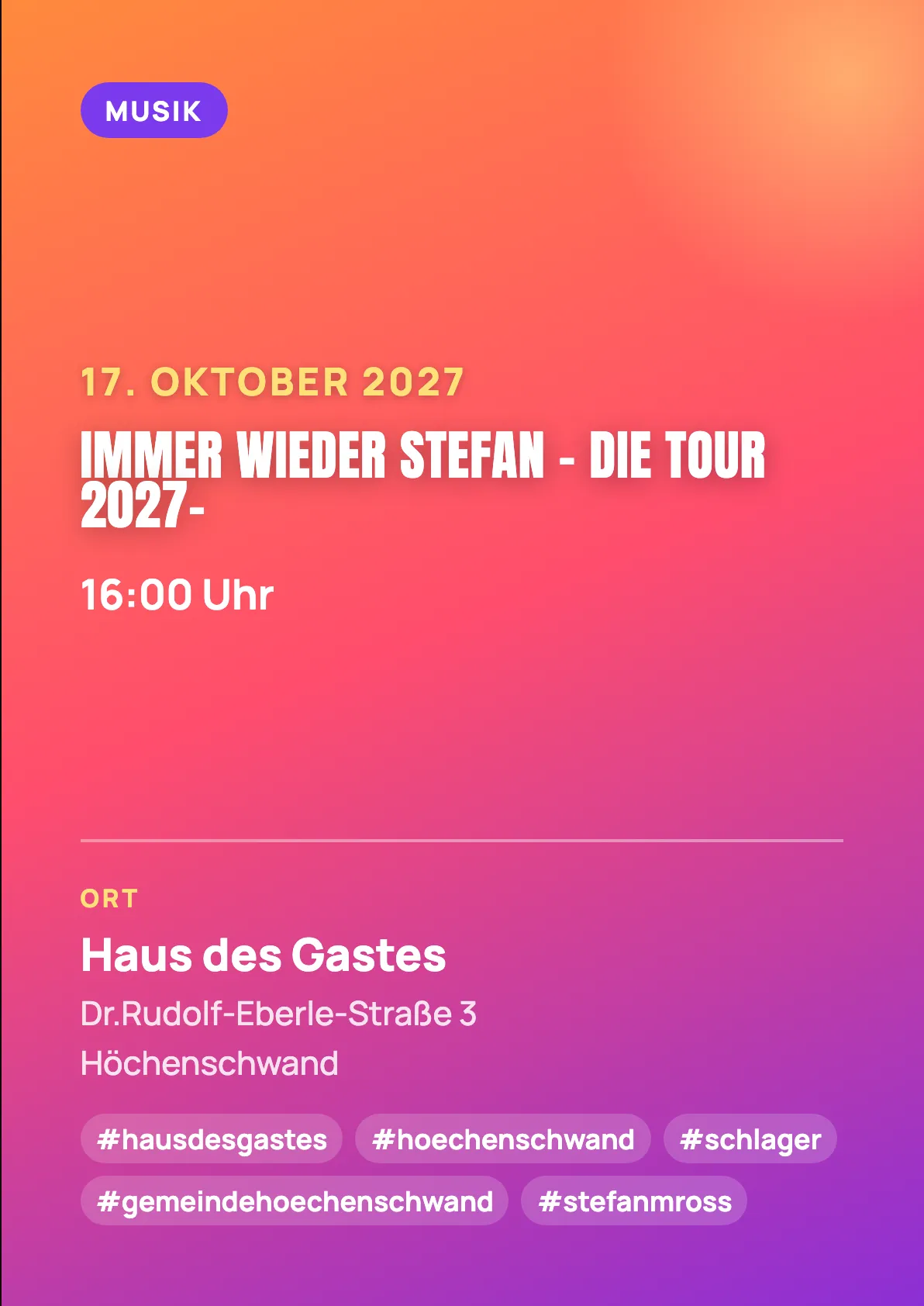 Veranstaltungsflyer