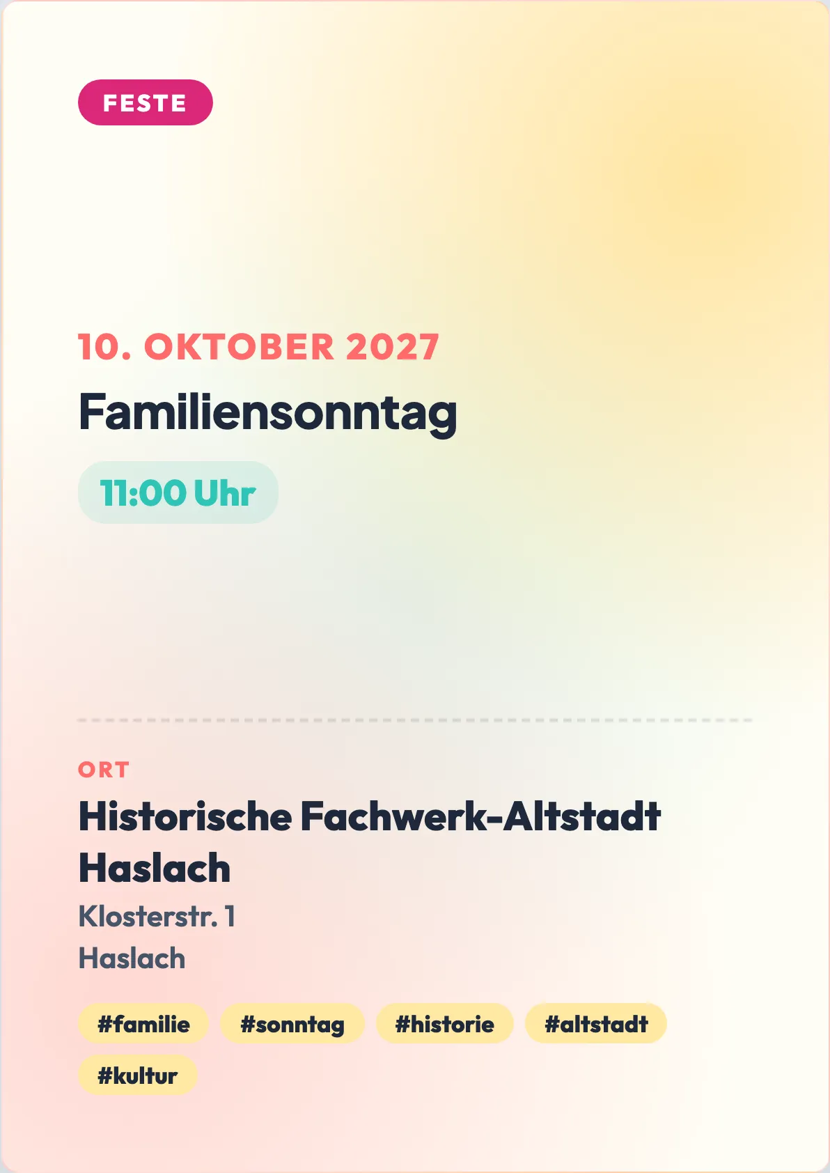 Veranstaltungsflyer