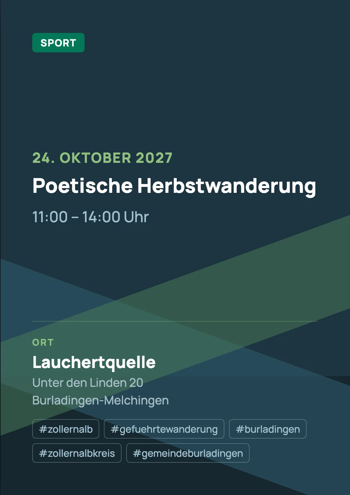 Veranstaltungsflyer