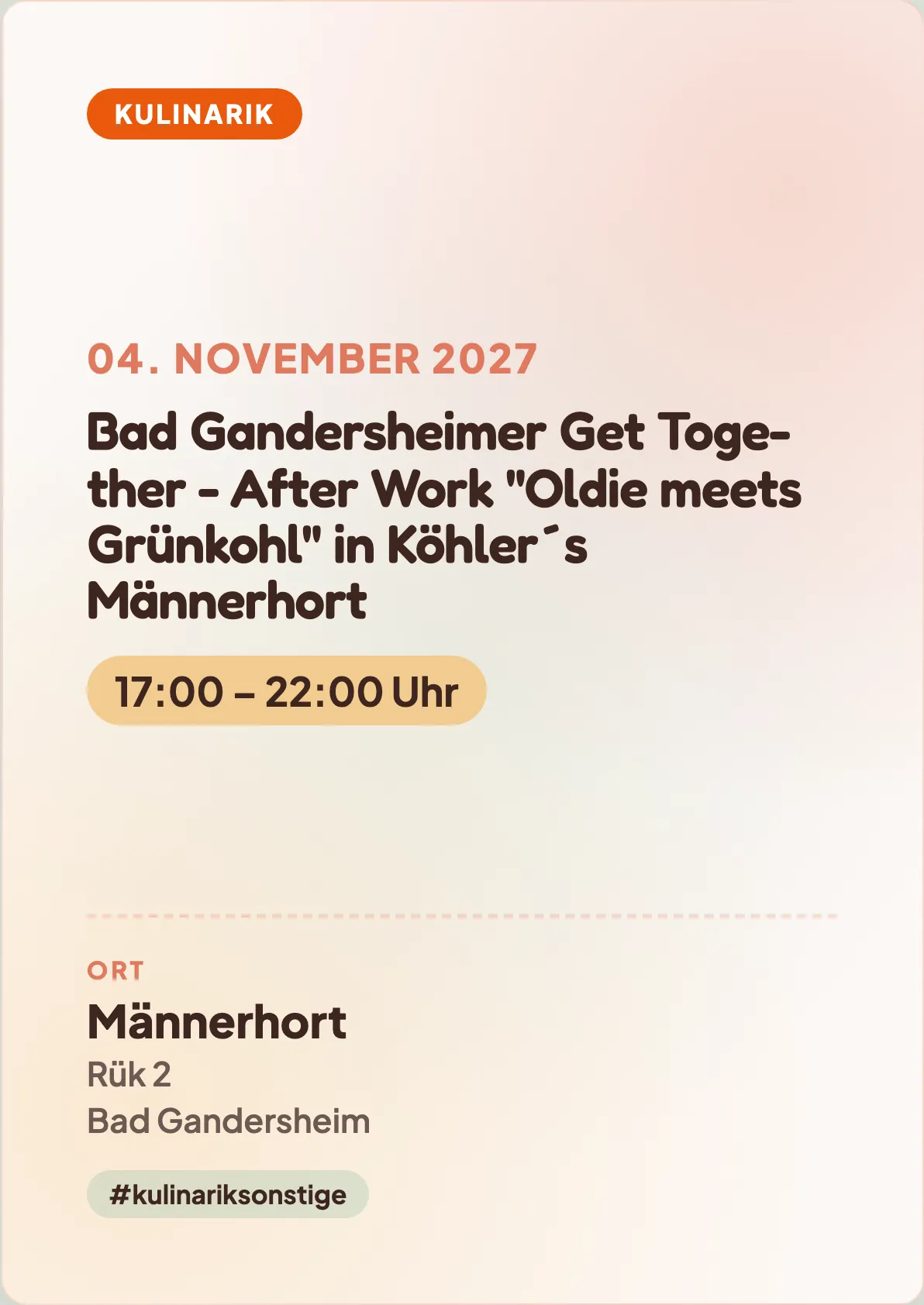 Veranstaltungsflyer
