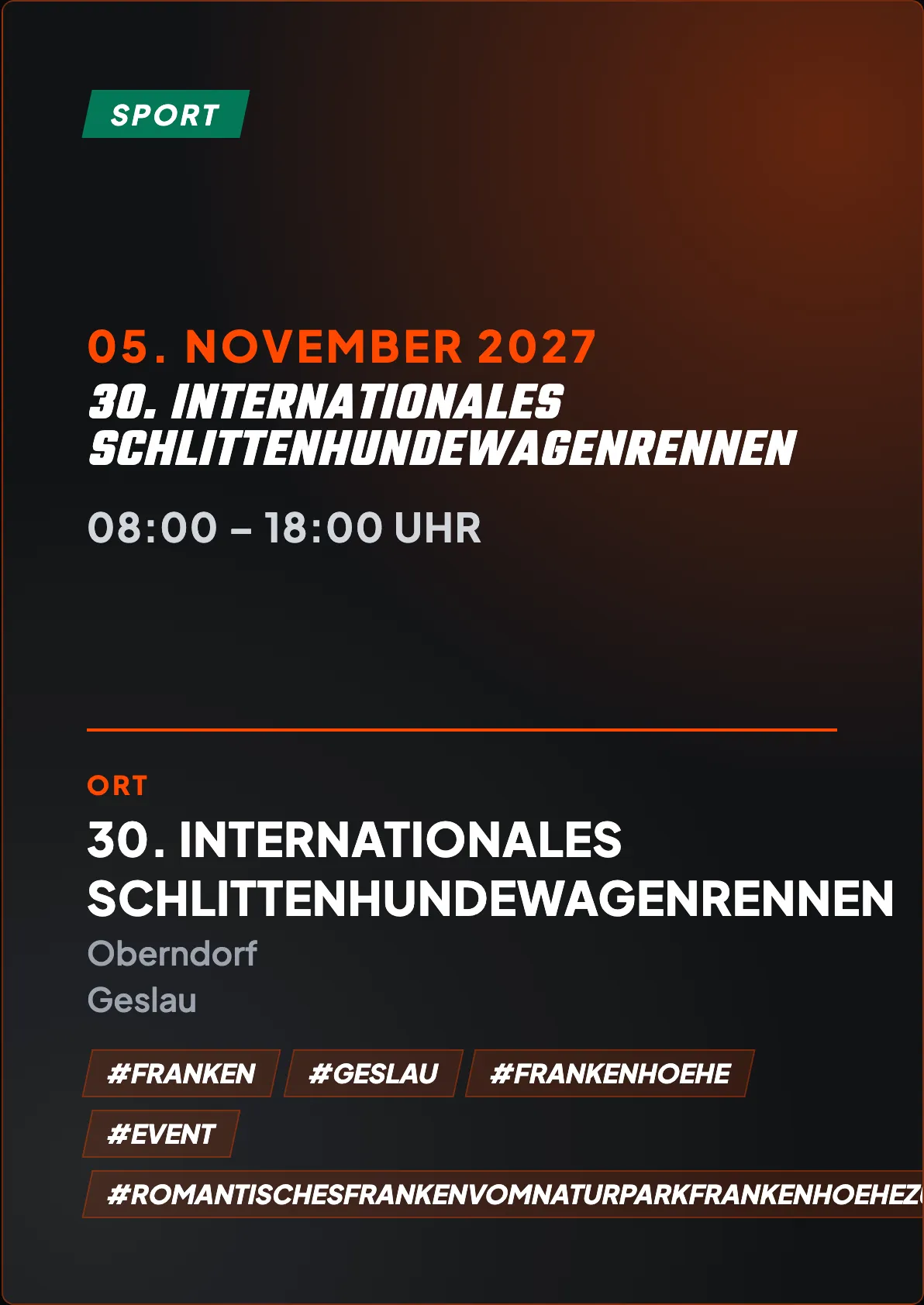 Veranstaltungsflyer