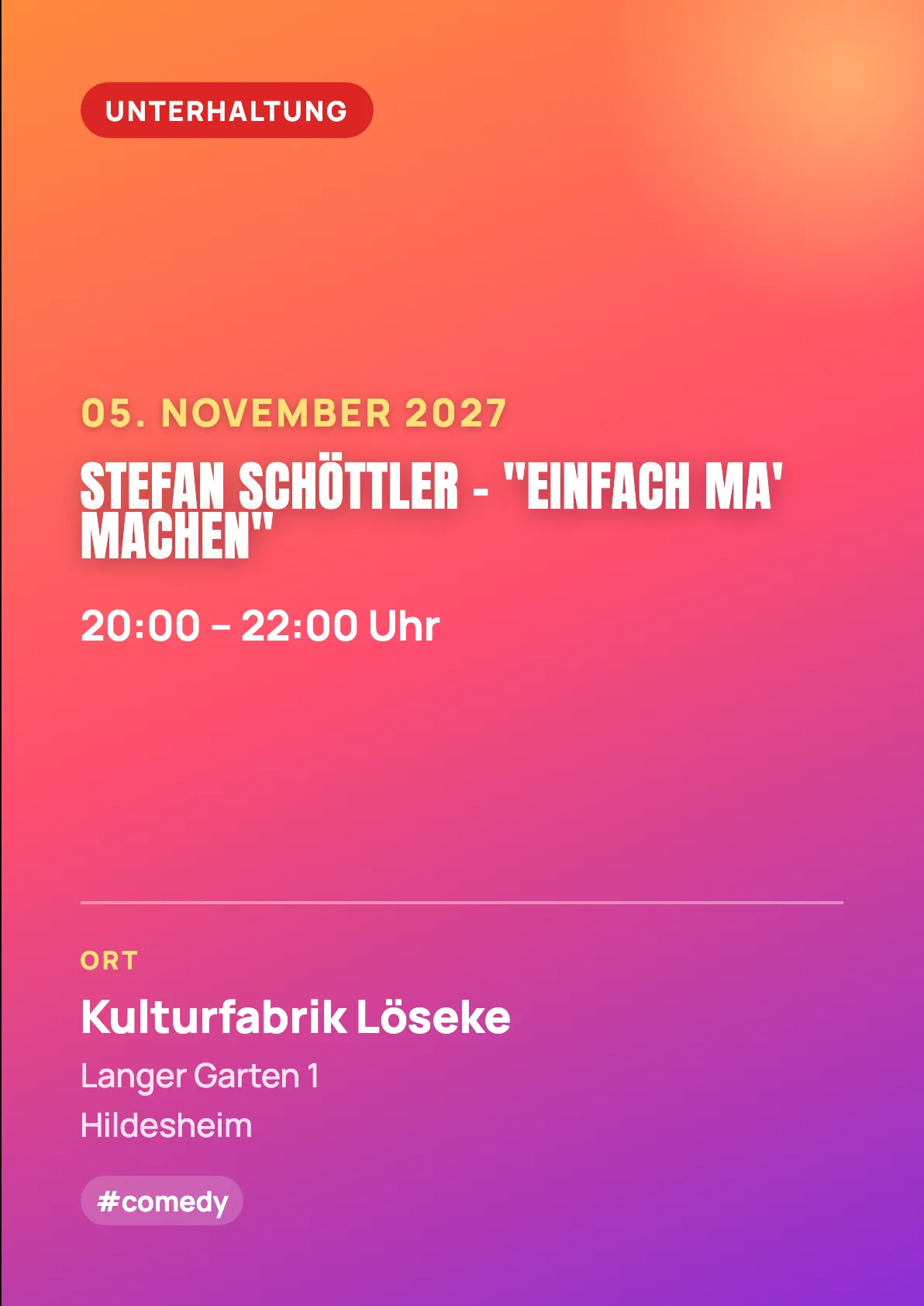 Veranstaltungsflyer