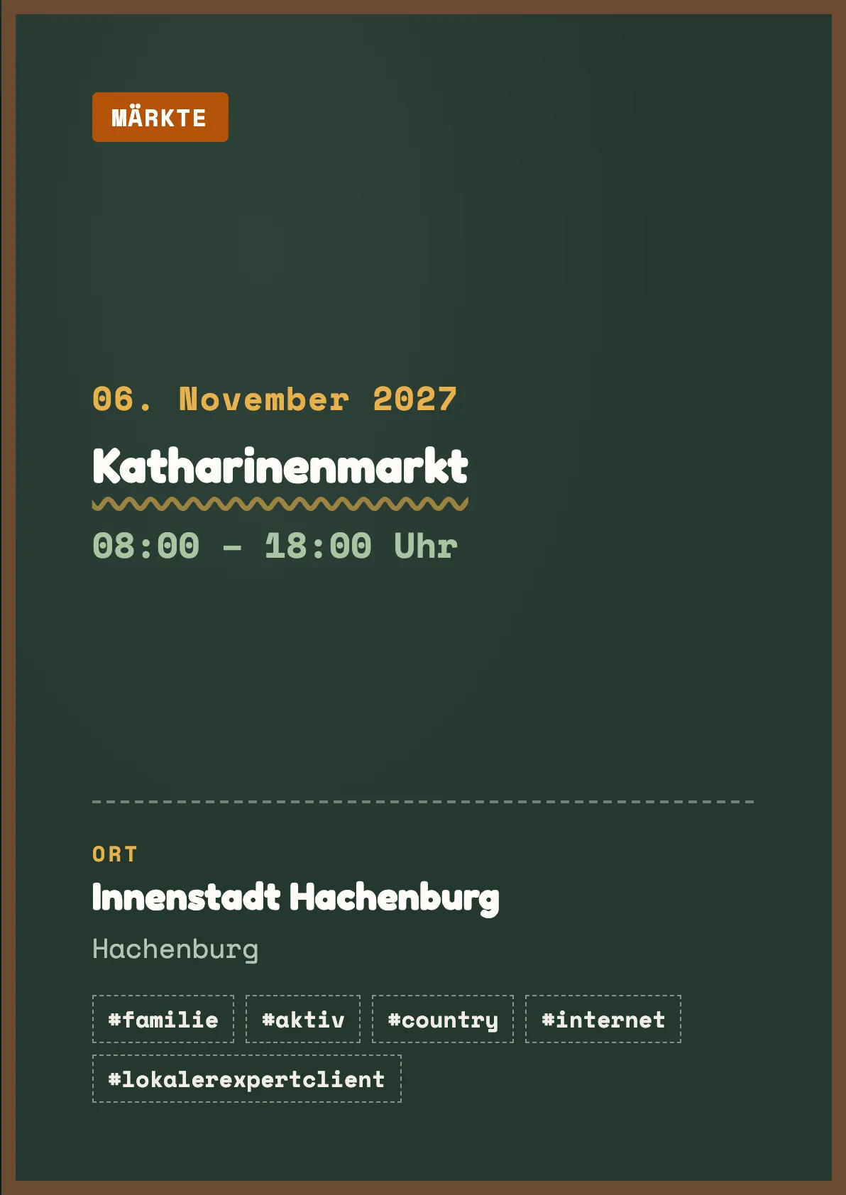 Veranstaltungsflyer