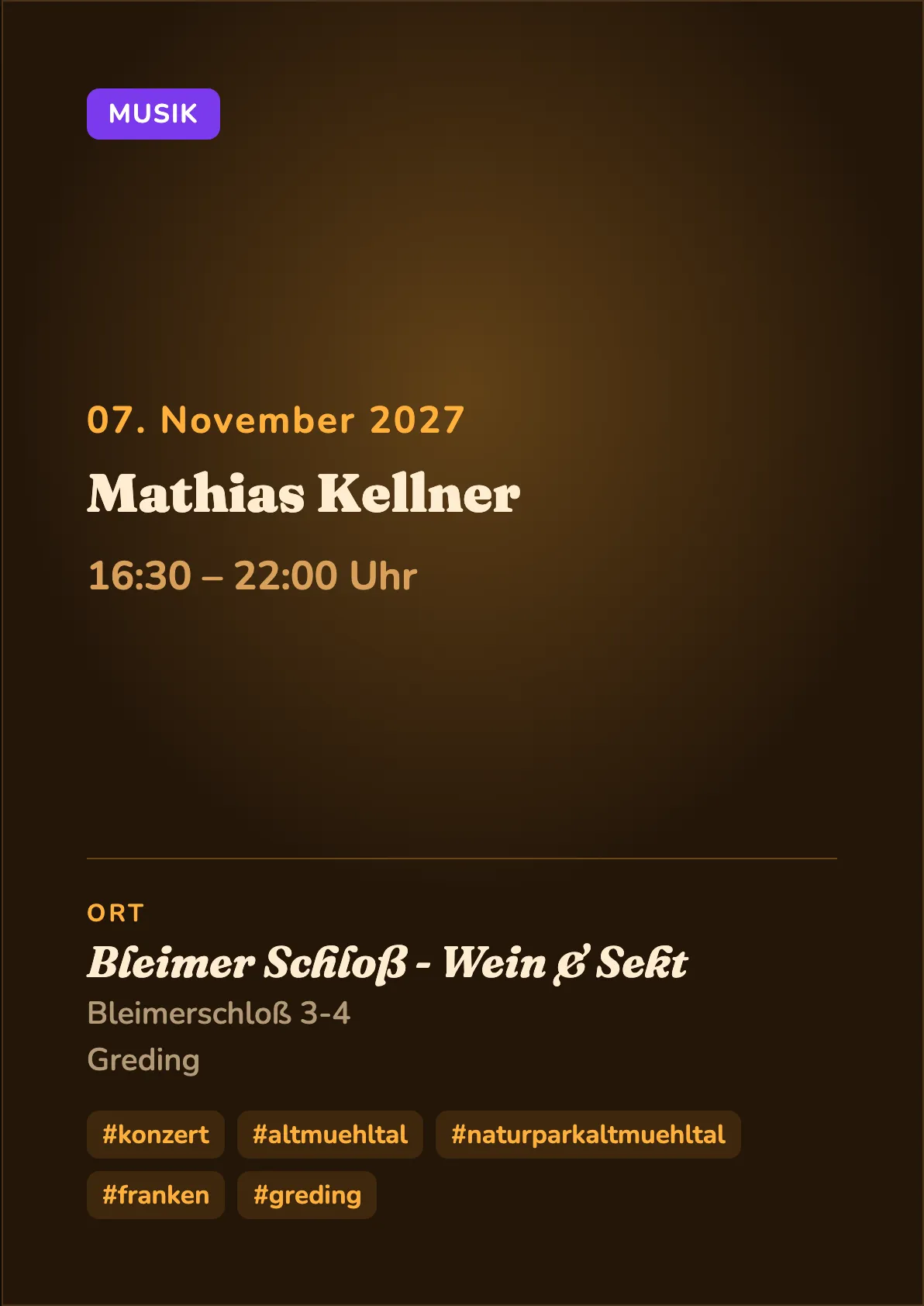 Veranstaltungsflyer