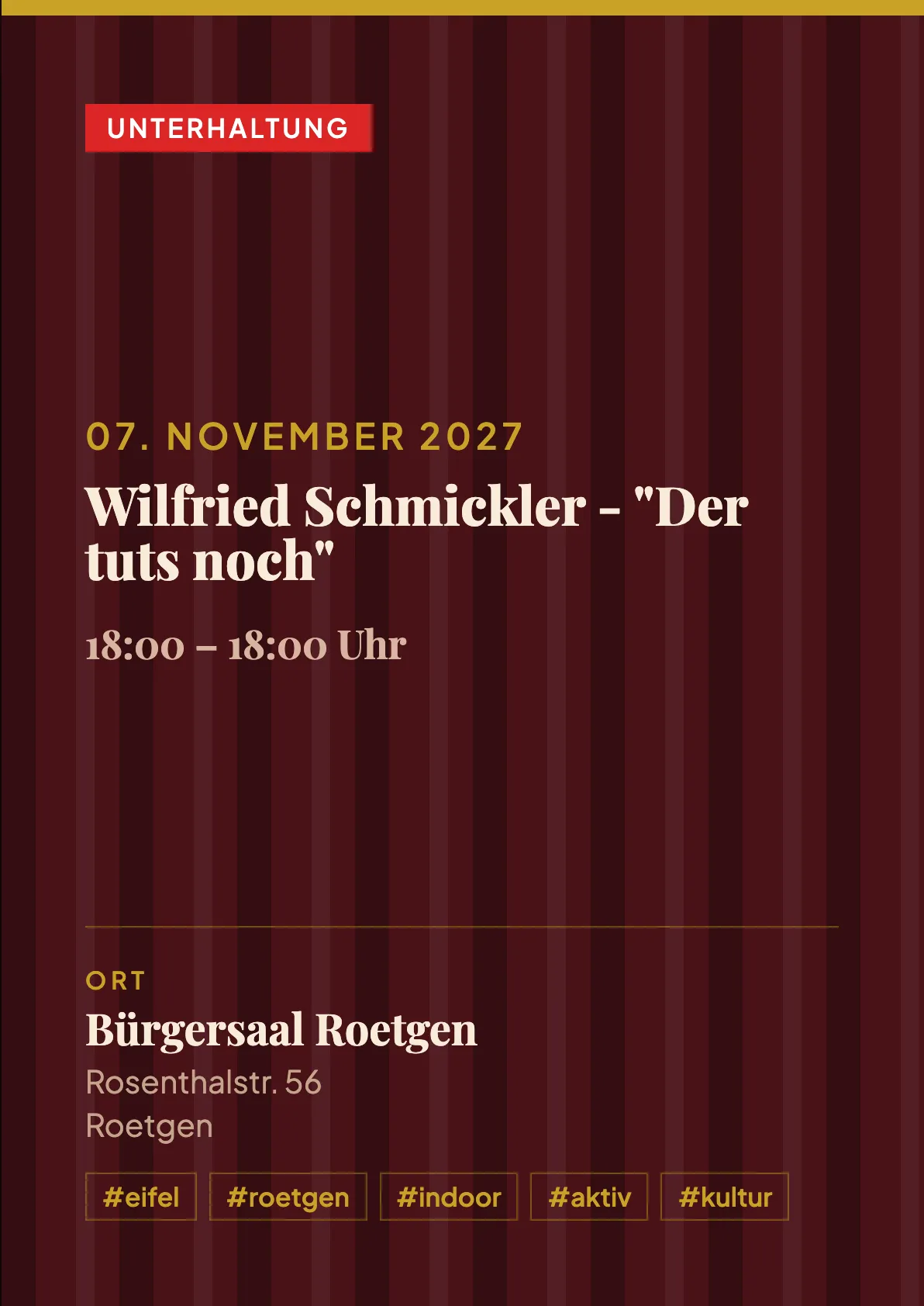 Veranstaltungsflyer
