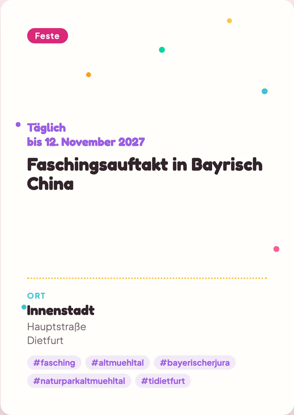 Veranstaltungsflyer