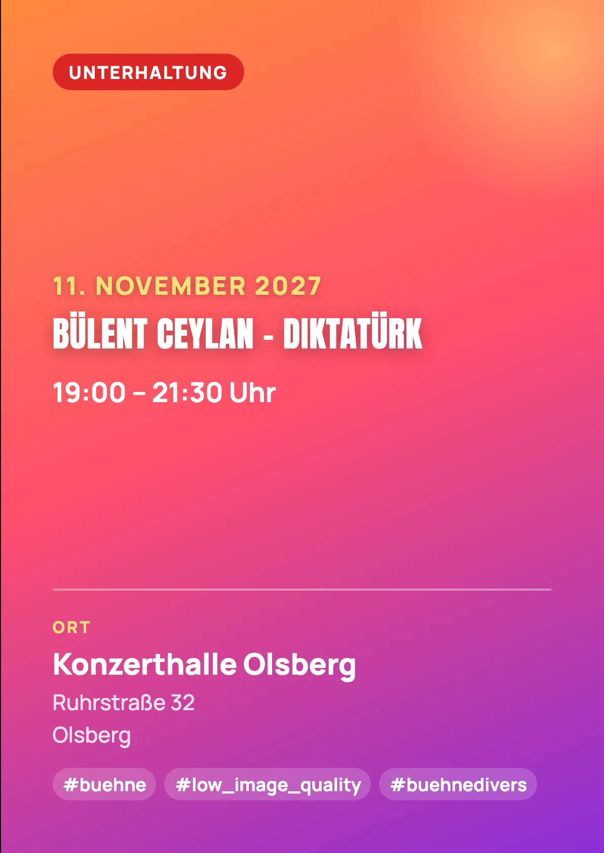 Veranstaltungsflyer