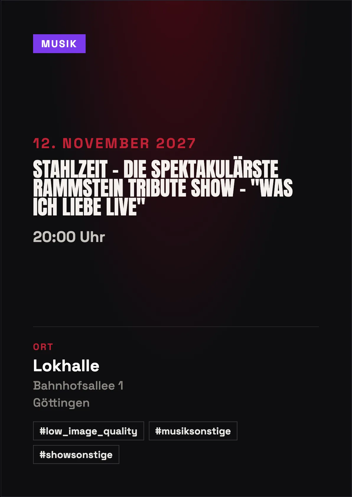 Veranstaltungsflyer