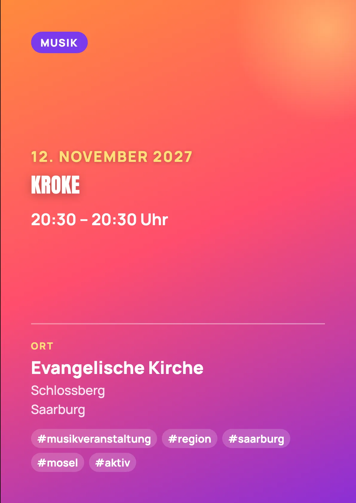 Veranstaltungsflyer