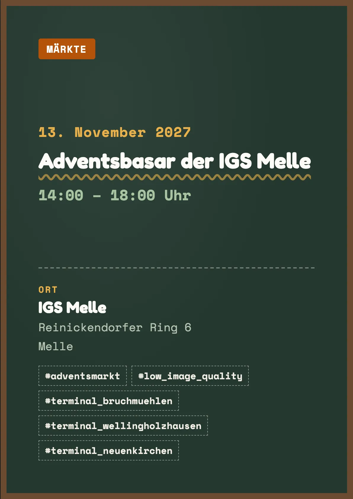 Veranstaltungsflyer
