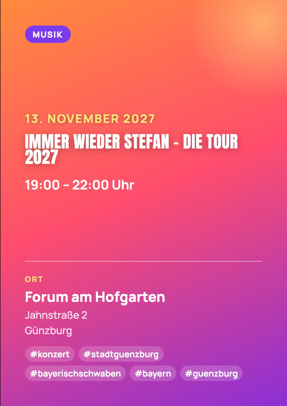 Veranstaltungsflyer